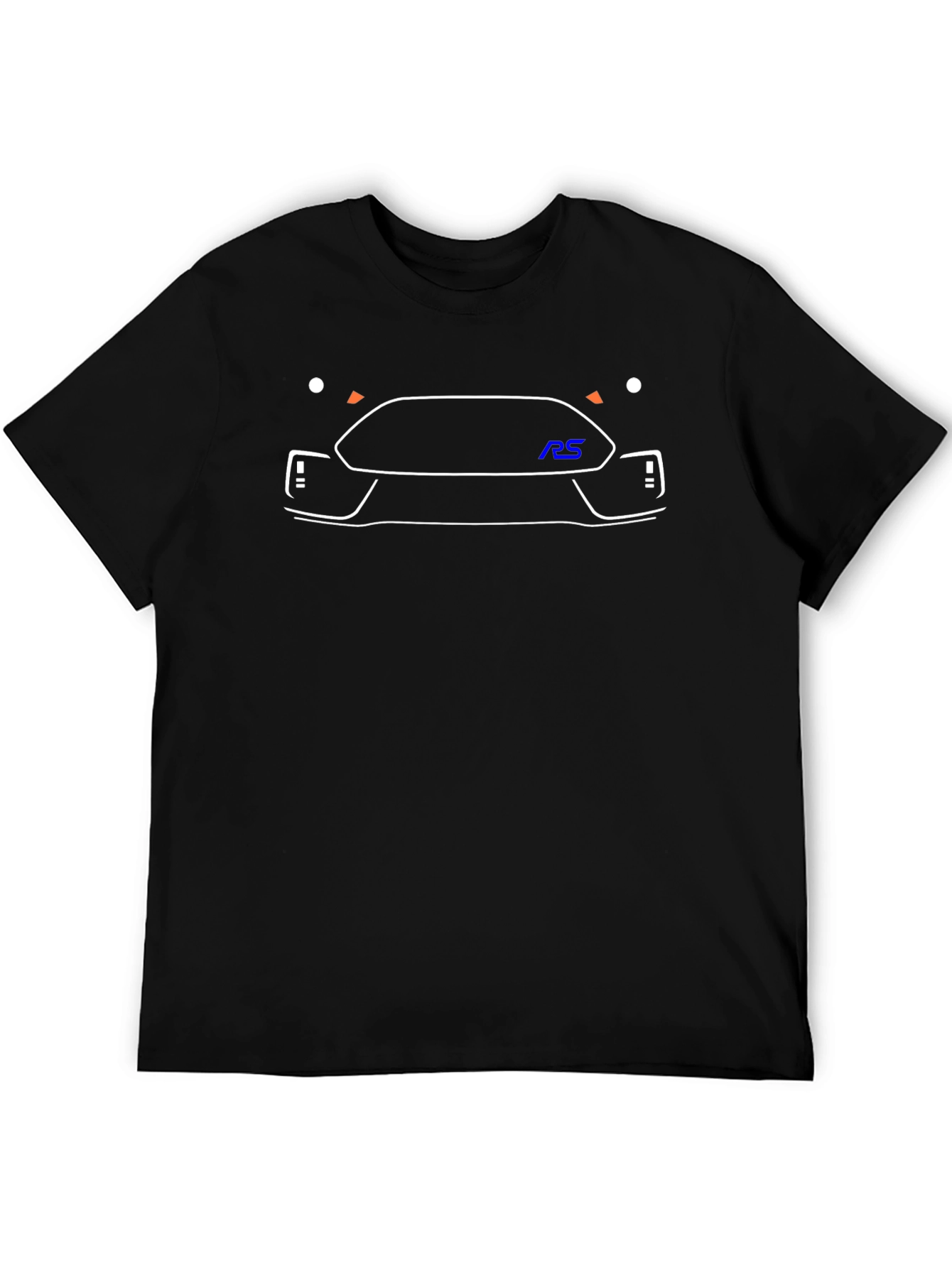 Ford Focus RS Outline Graphic T-Shirt - Black