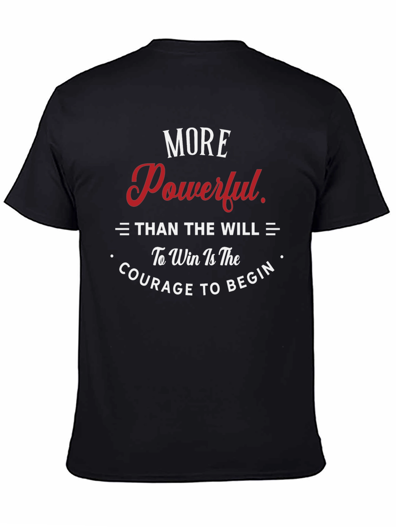 Motivational T-Shirt: Courage to Begin