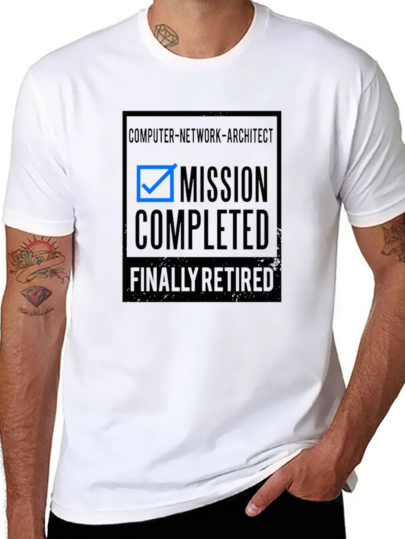 Mission Completed Retired Computer Network Architect T-Shirt