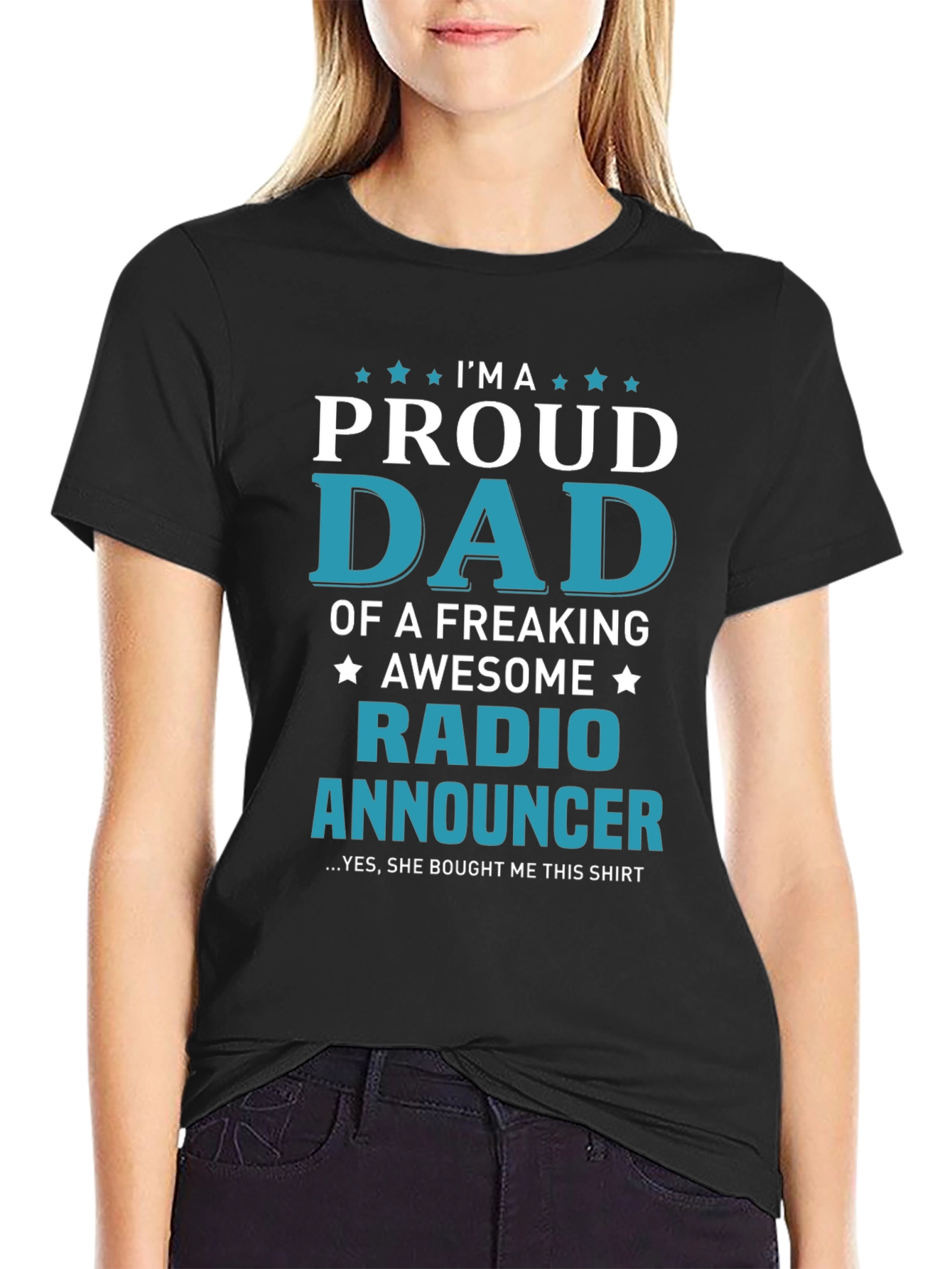Proud Dad Radio Announcer T-Shirt