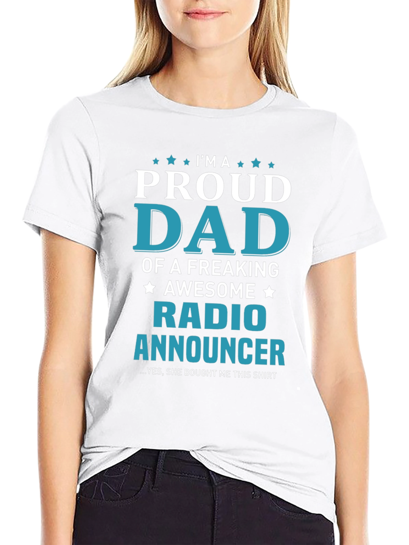 Proud Dad Radio Announcer T-Shirt