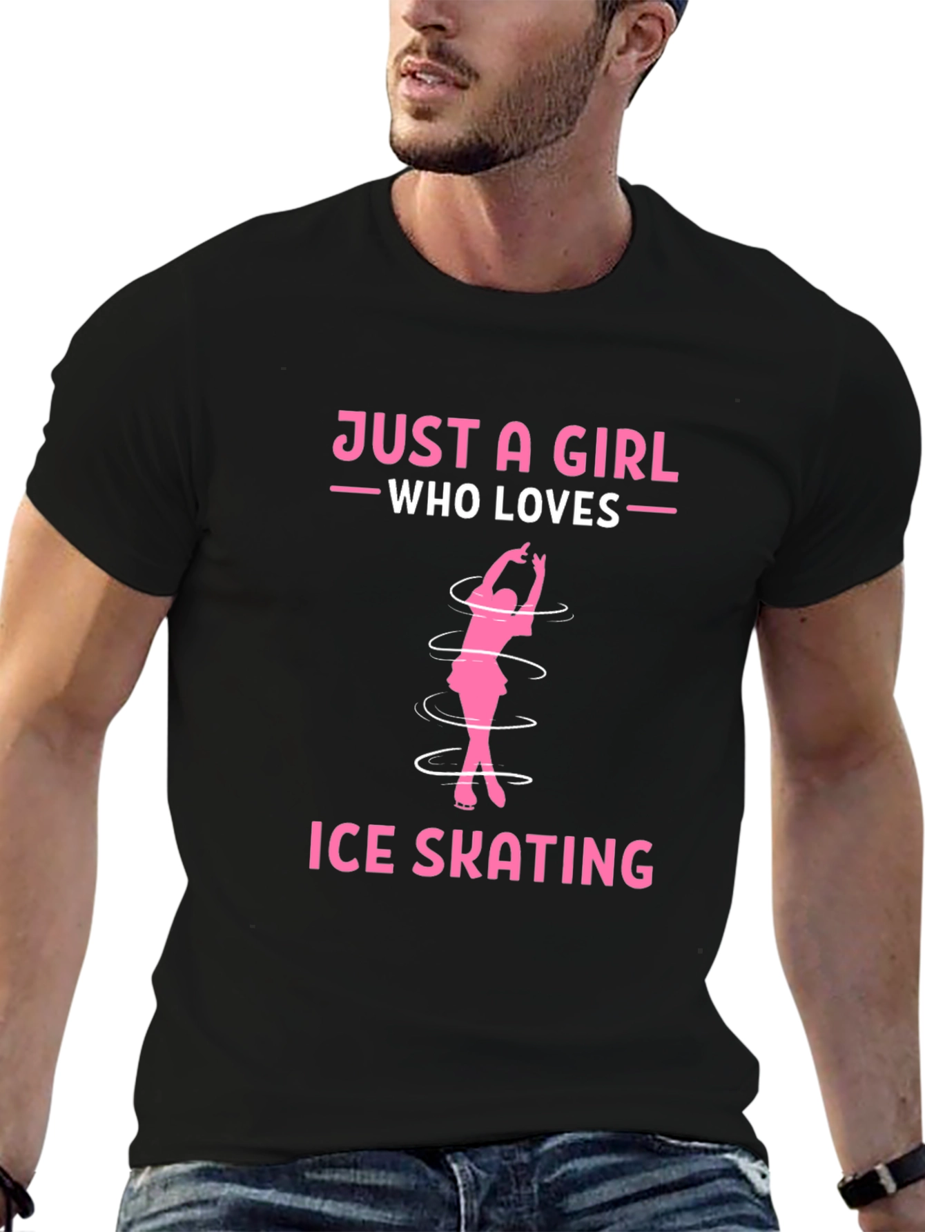 Just a Girl Who Loves Ice Skating T-Shirt