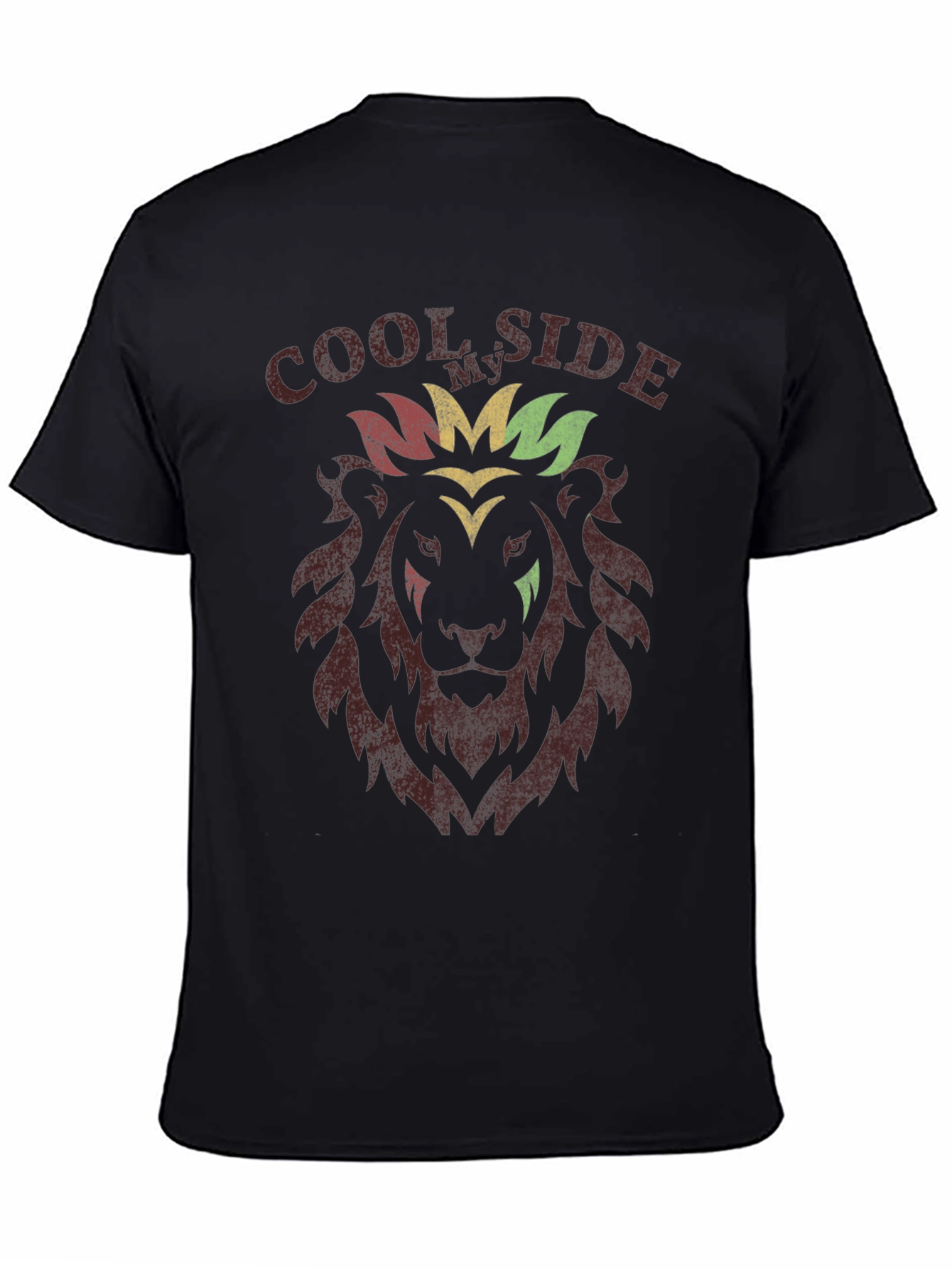 Cool Side Lion Graphic Tee - Reggae Inspired T-Shirt