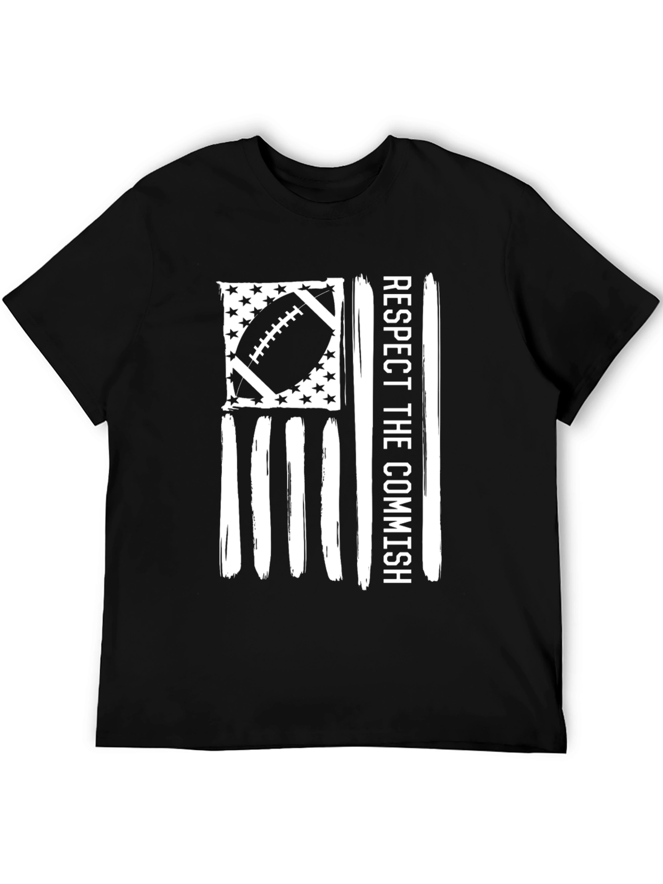 Respect the Commish Football Flag T-Shirt