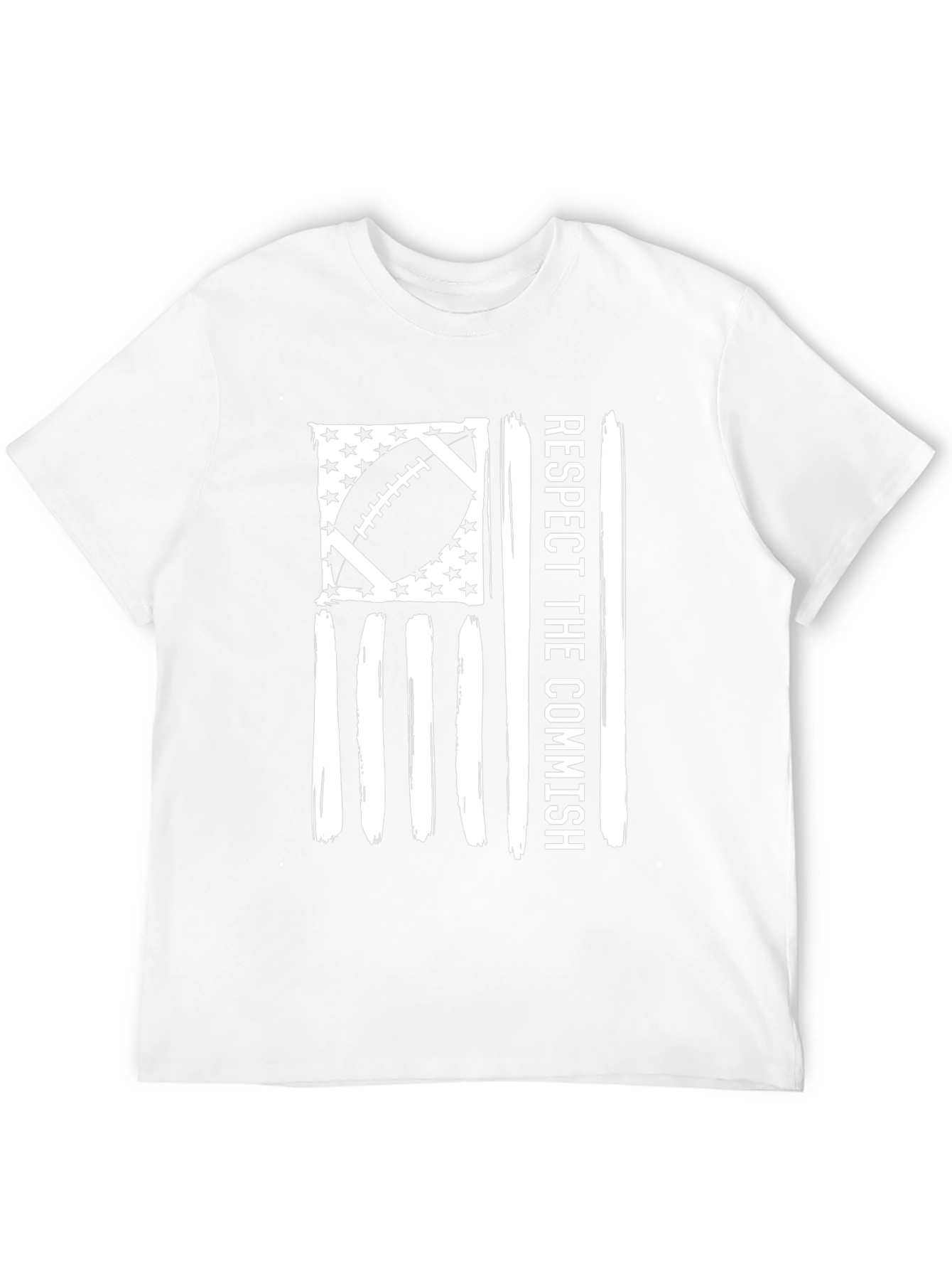Respect the Commish Football Flag T-Shirt