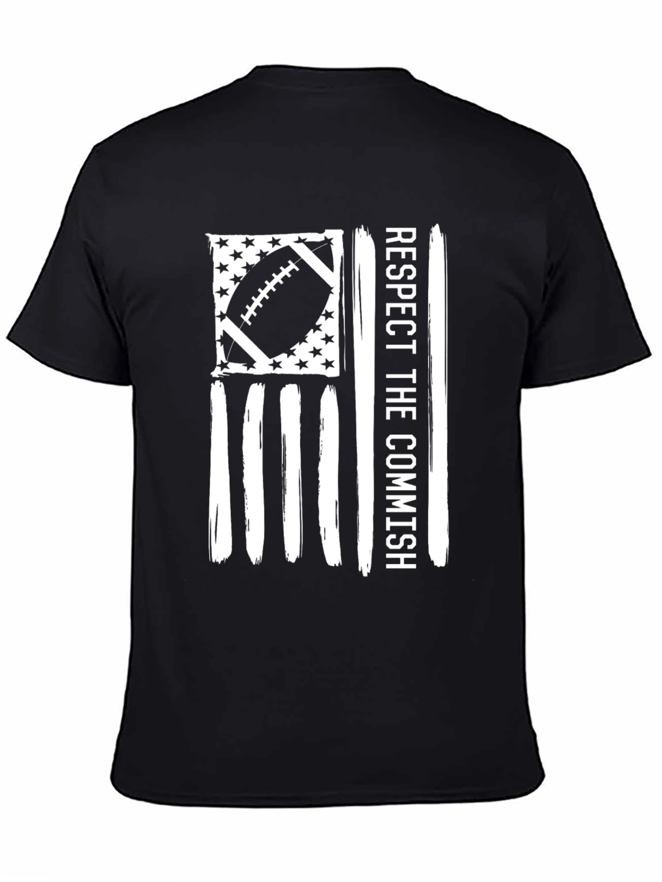 Respect the Commish Football Flag T-Shirt