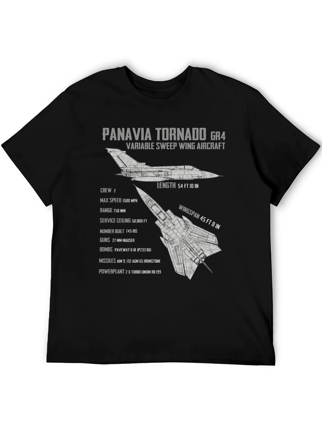 Panavia Tornado GR4 Blueprint T-Shirt