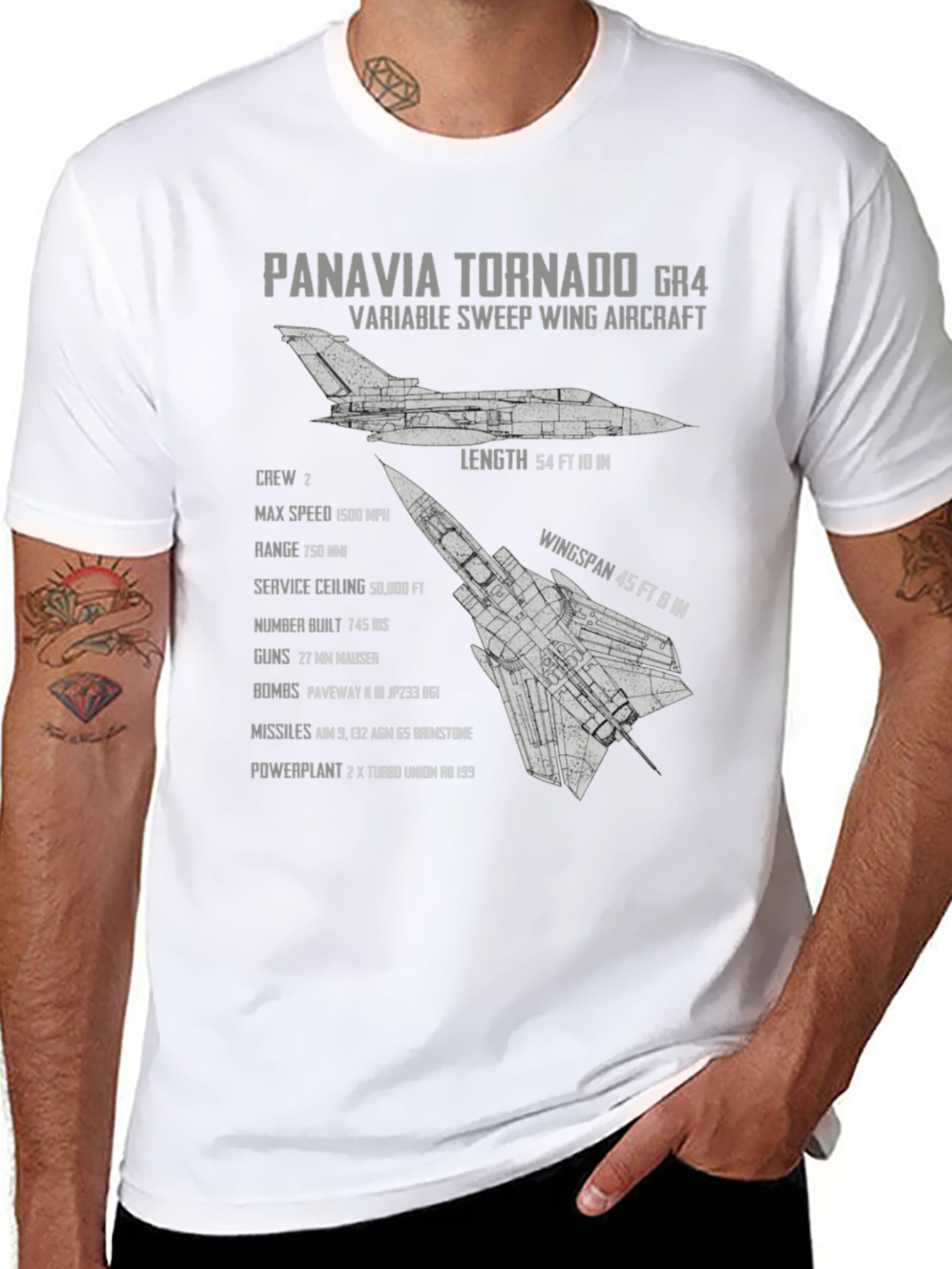 Panavia Tornado GR4 Blueprint T-Shirt