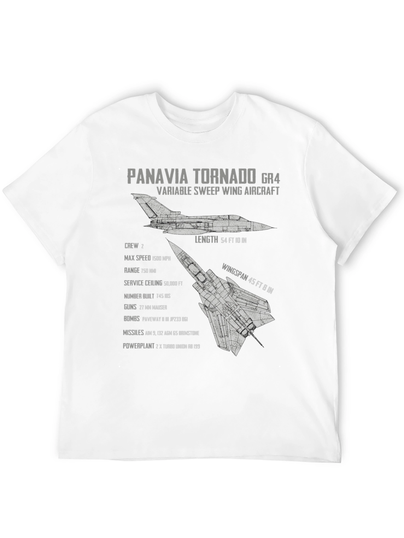 Panavia Tornado GR4 Blueprint T-Shirt