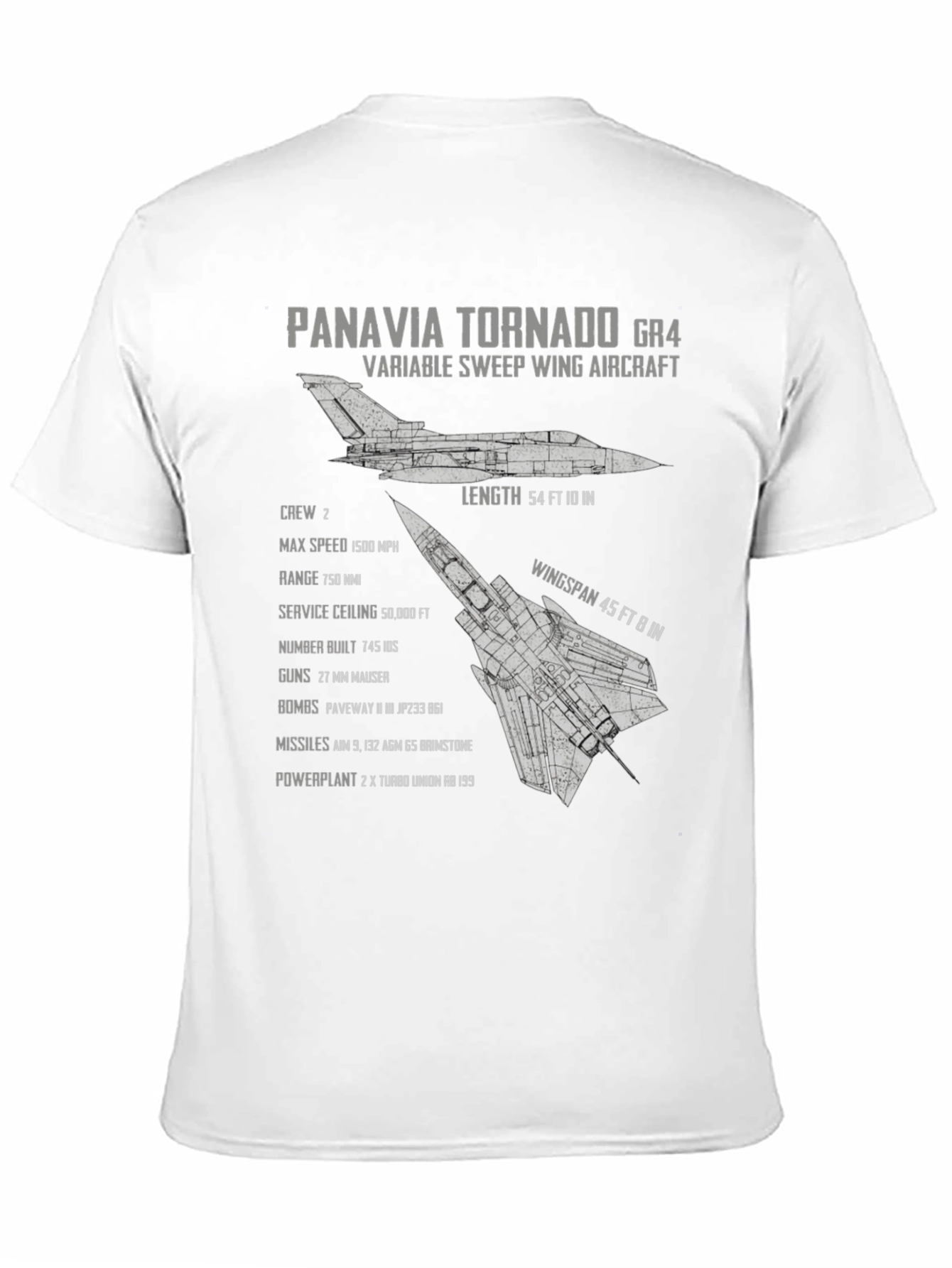Panavia Tornado GR4 Blueprint T-Shirt