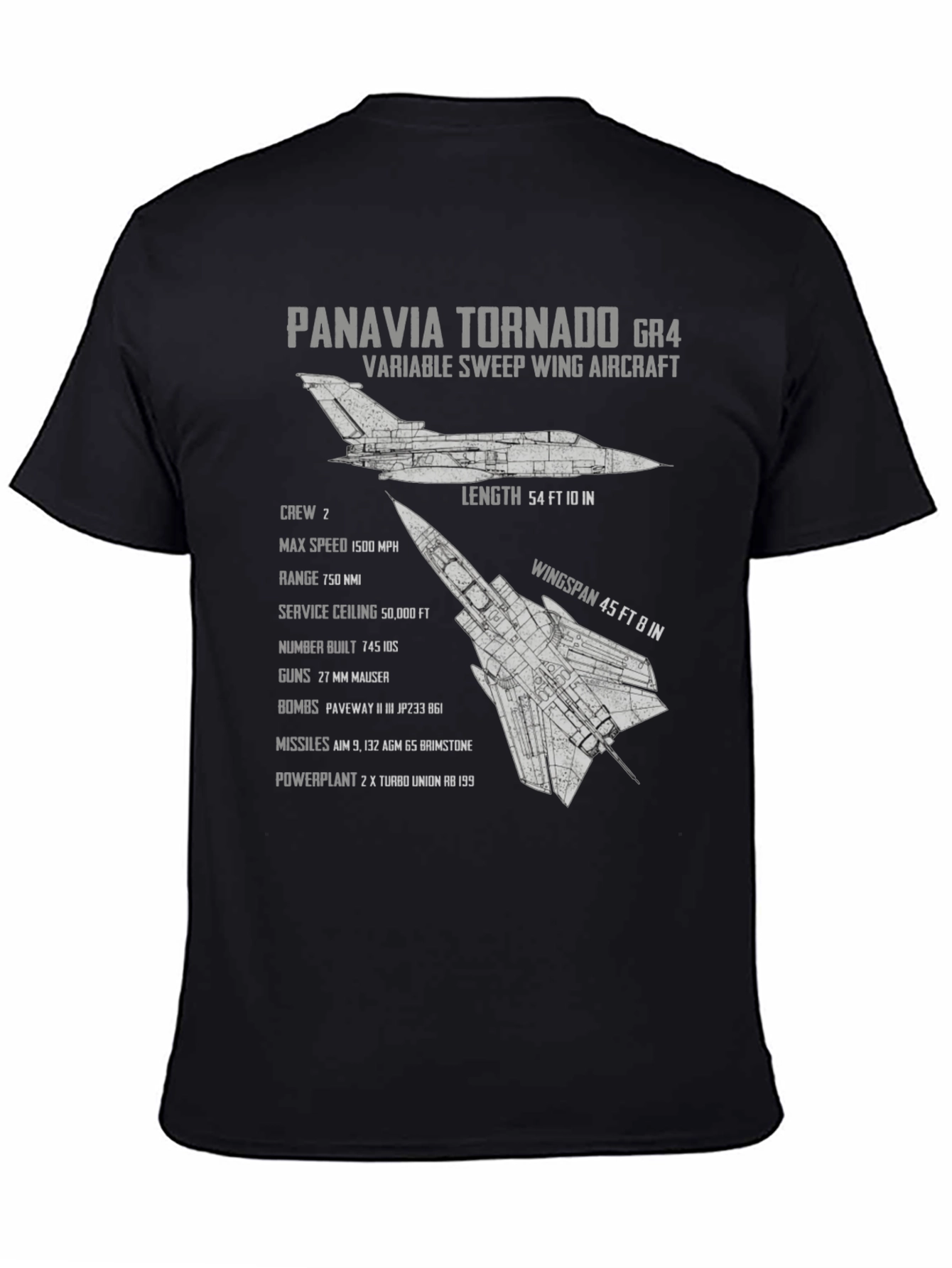 Panavia Tornado GR4 Blueprint T-Shirt