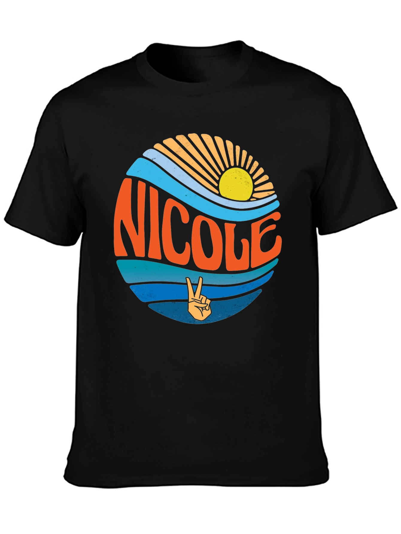 Retro Nicole T-Shirt - Surf & Sun Graphic