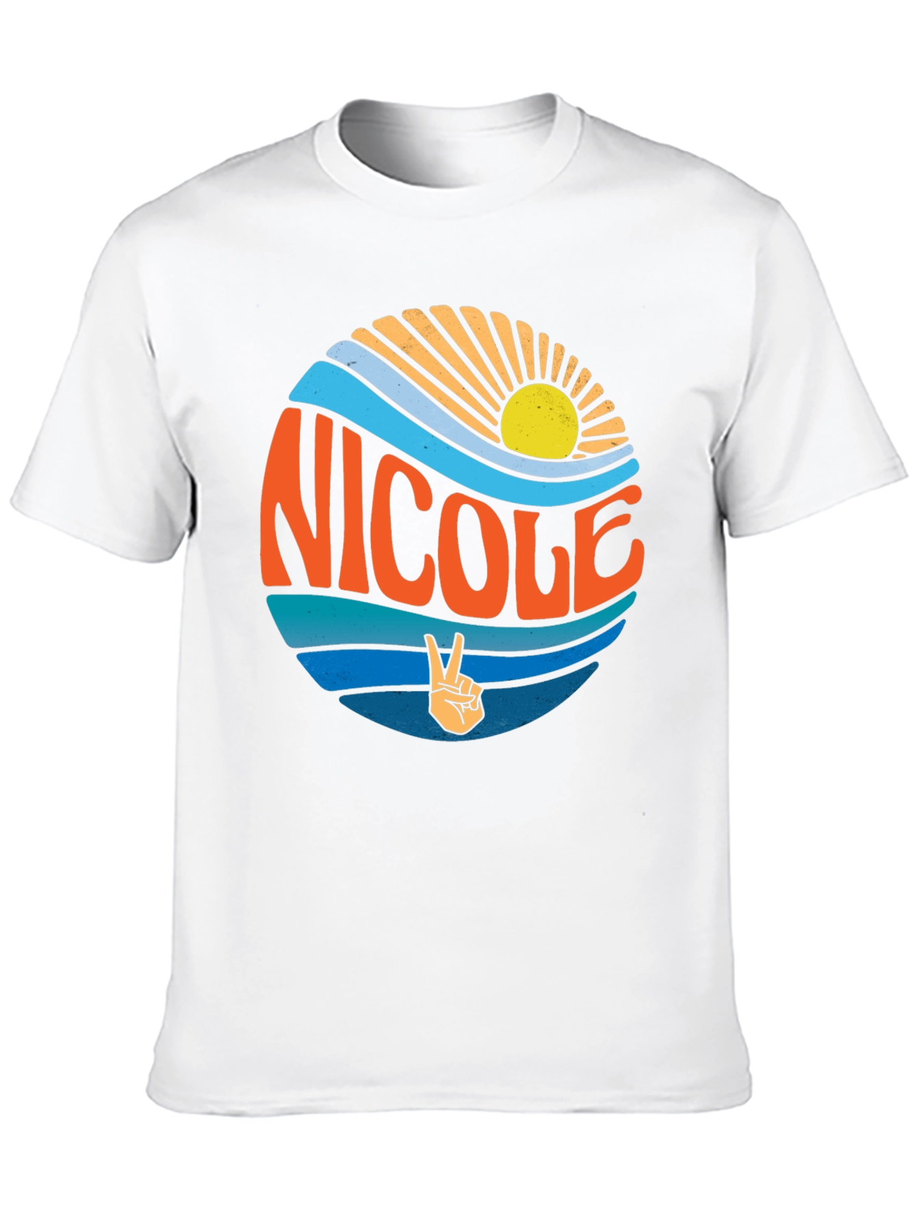 Retro Nicole T-Shirt - Surf & Sun Graphic
