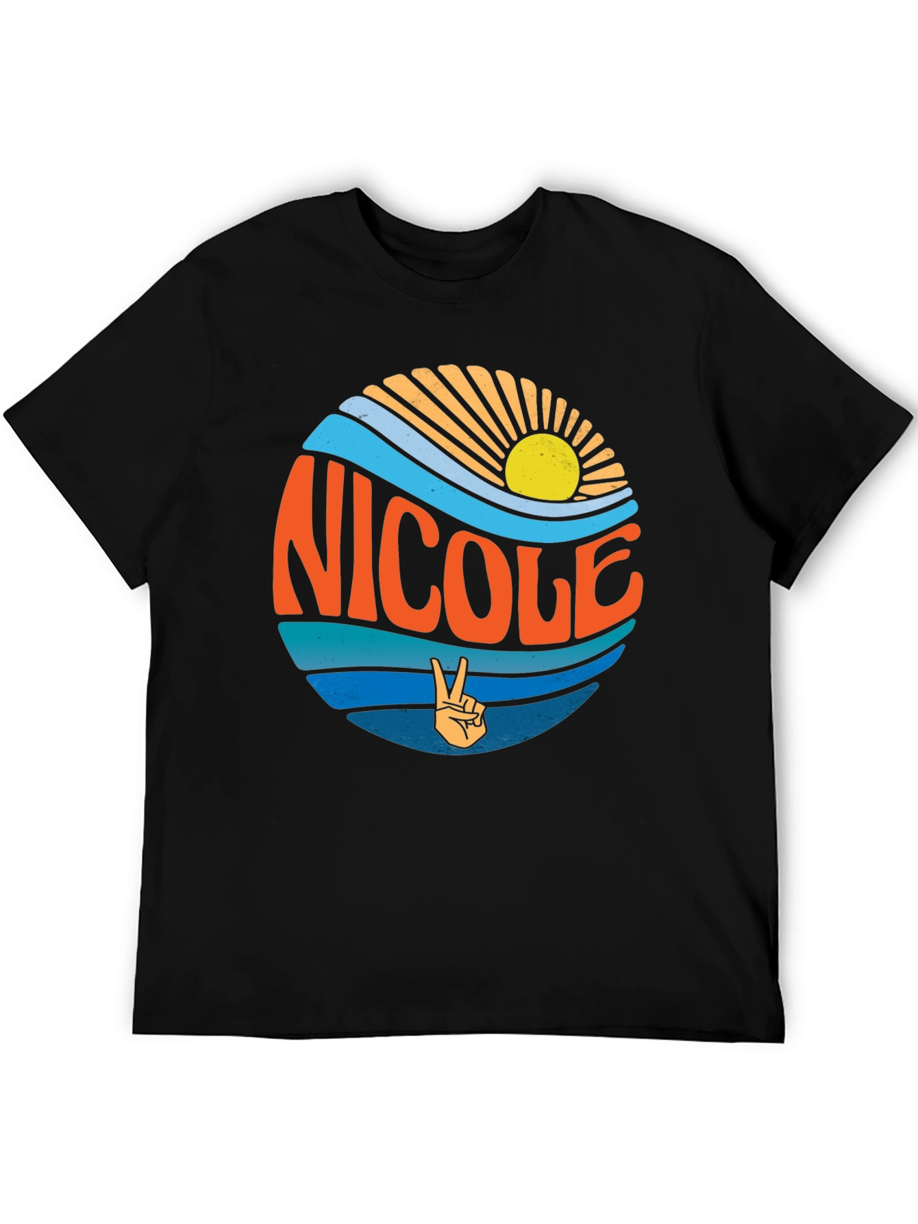 Retro Nicole T-Shirt - Surf & Sun Graphic