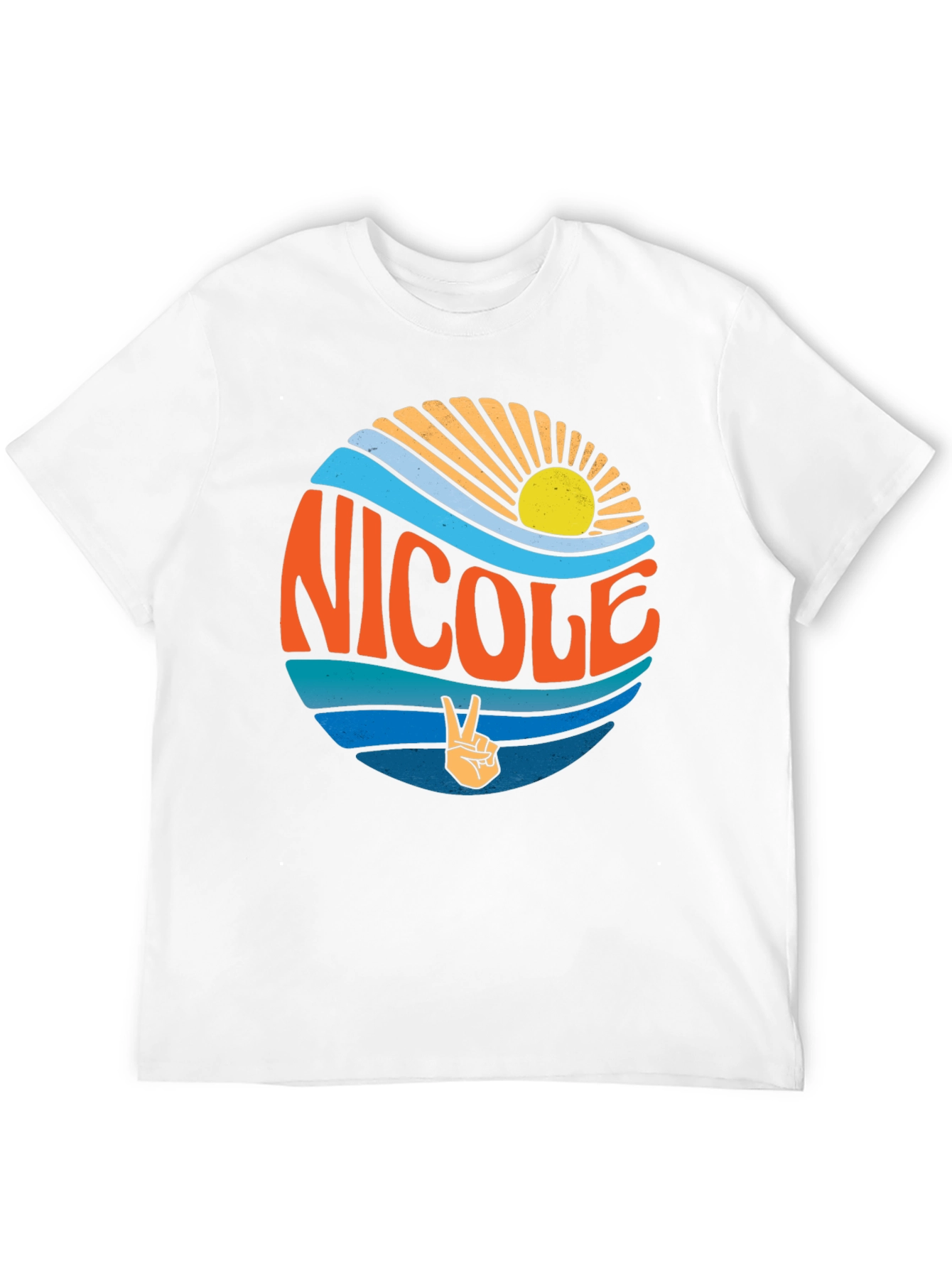 Retro Nicole T-Shirt - Surf & Sun Graphic