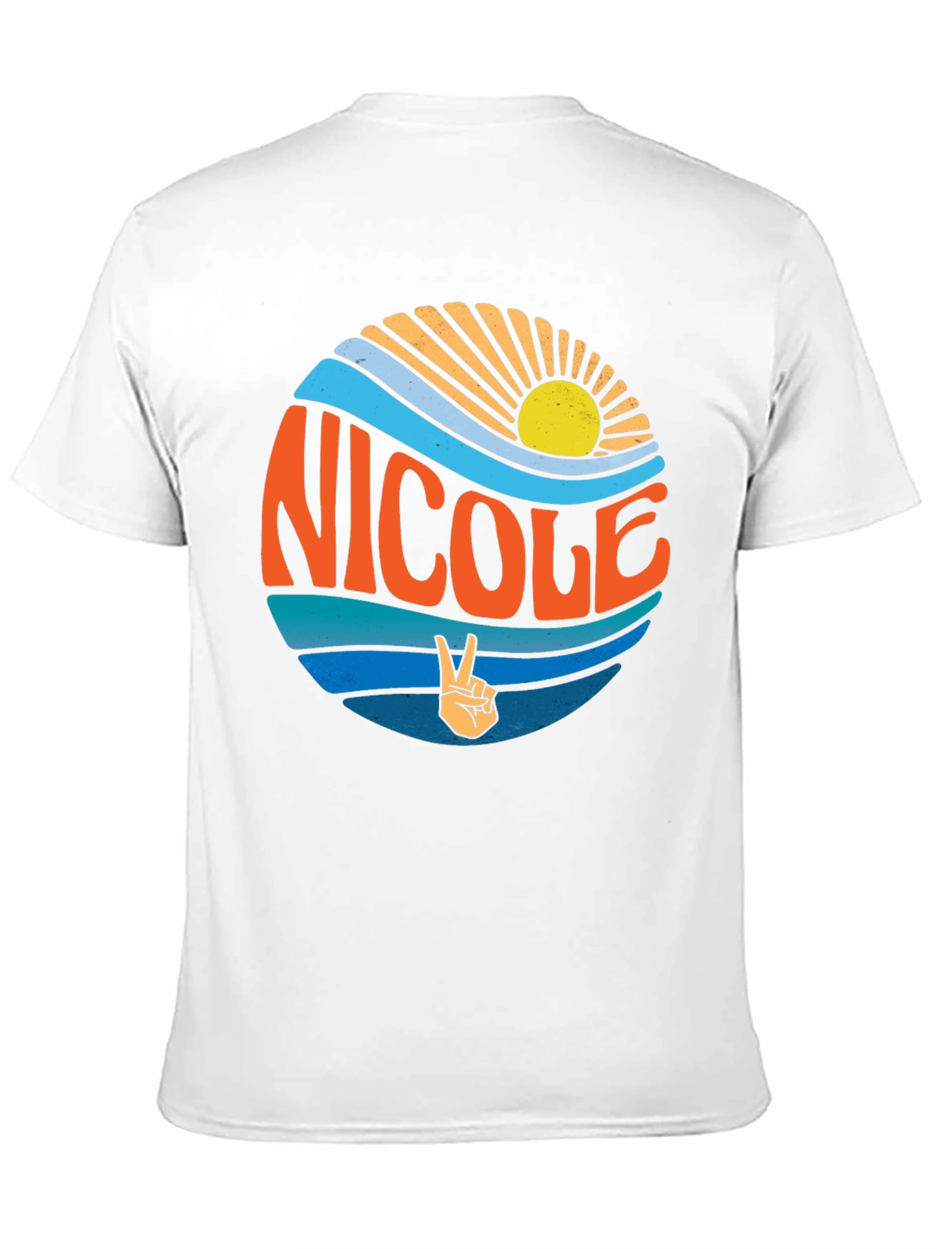 Retro Nicole T-Shirt - Surf & Sun Graphic