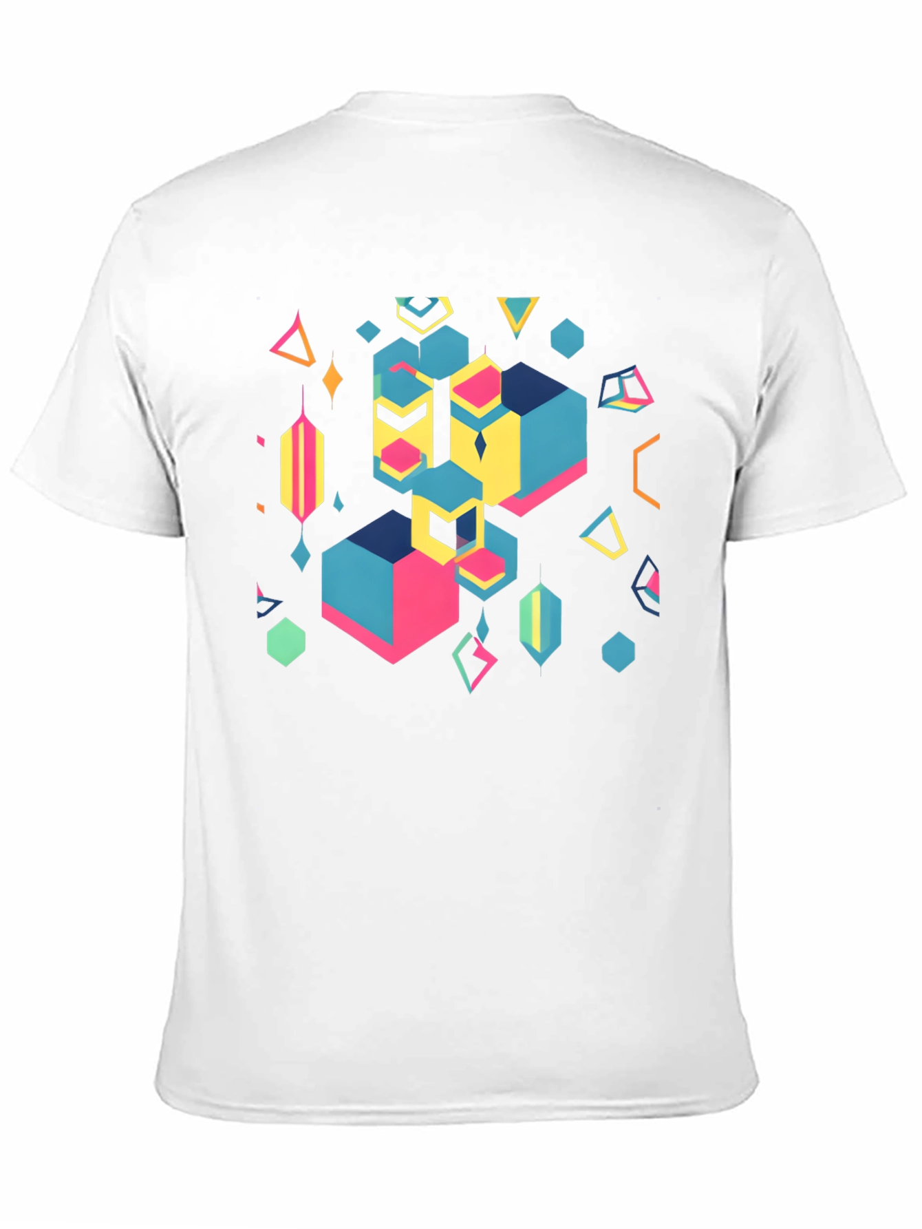 Geometric Abstract Black Graphic Tee