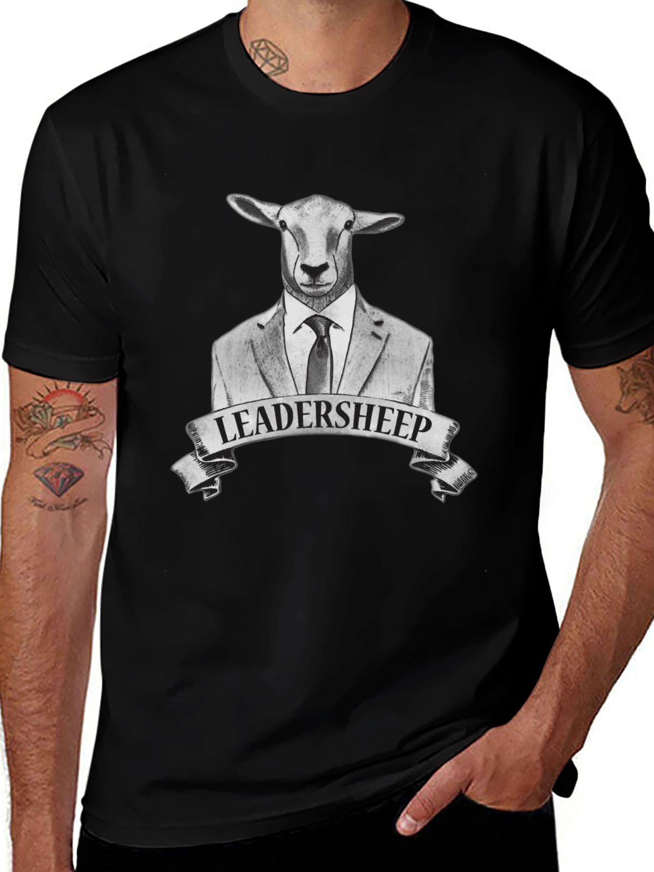 Leadersheep Graphic Tee - Black