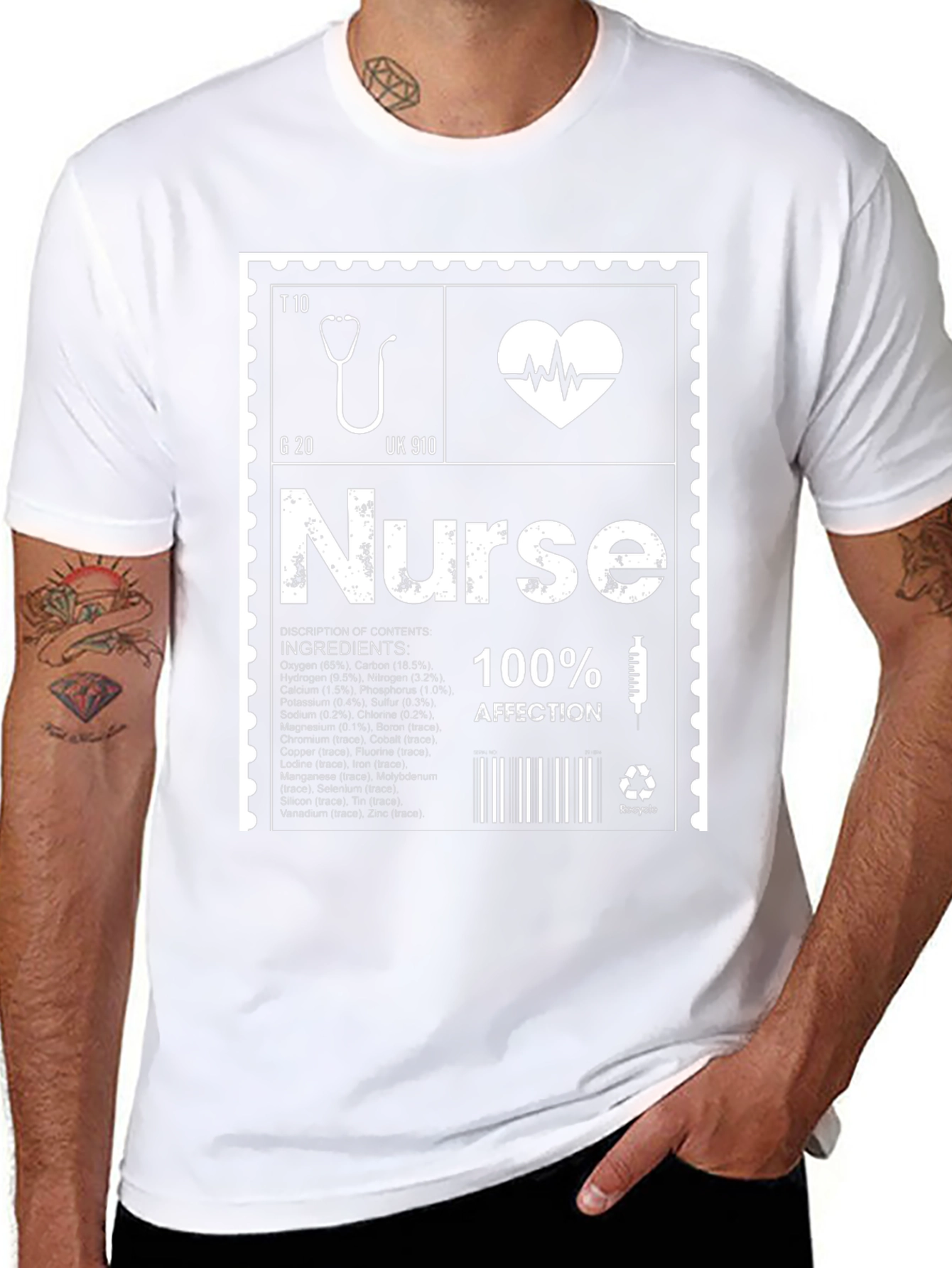Nurse Element T-Shirt - Periodic Table Inspired Graphic Tee