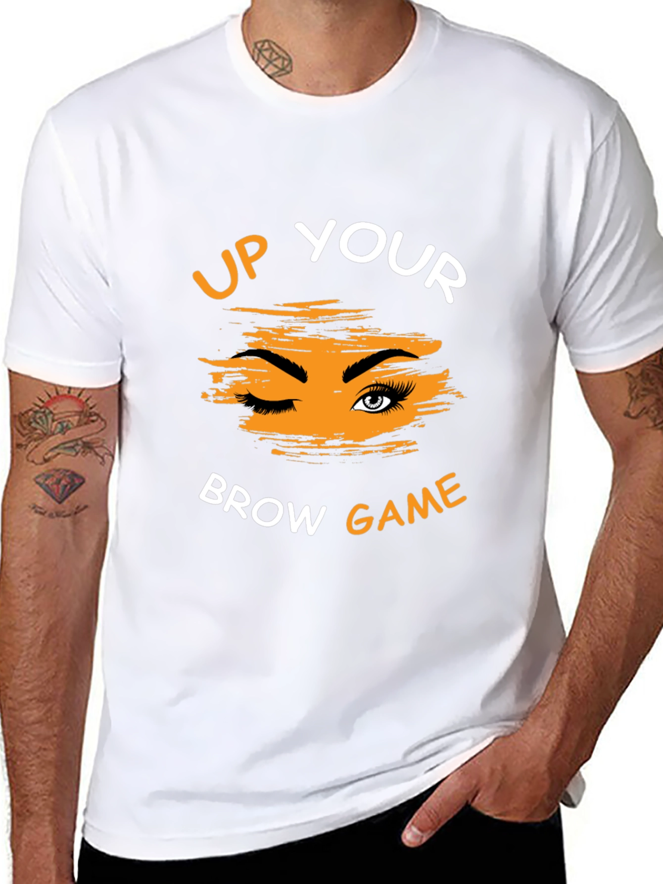 Up Your Brow Game Graphic Tee - Unisex