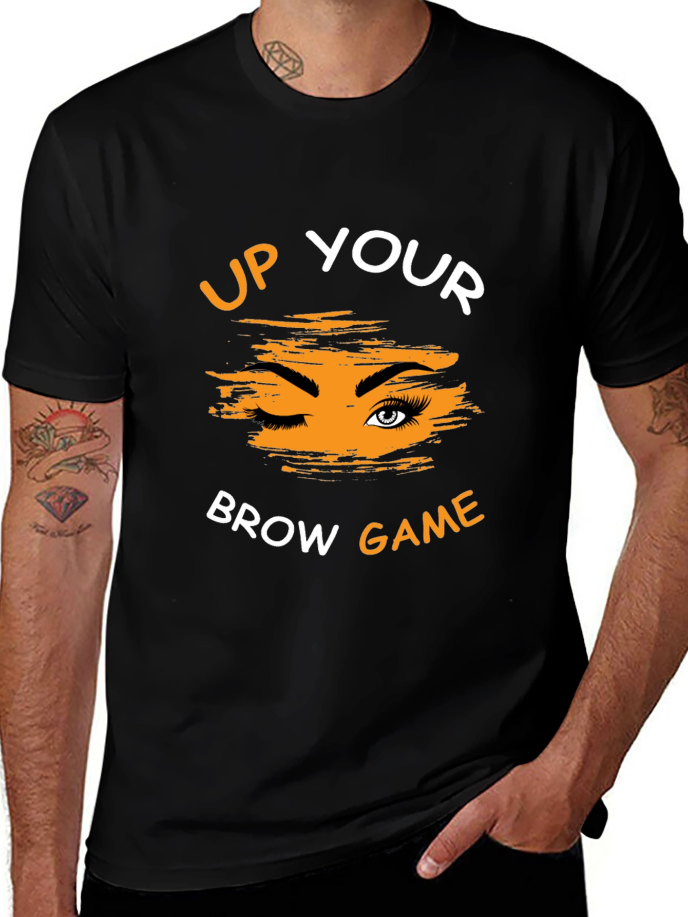 Up Your Brow Game Graphic Tee - Unisex