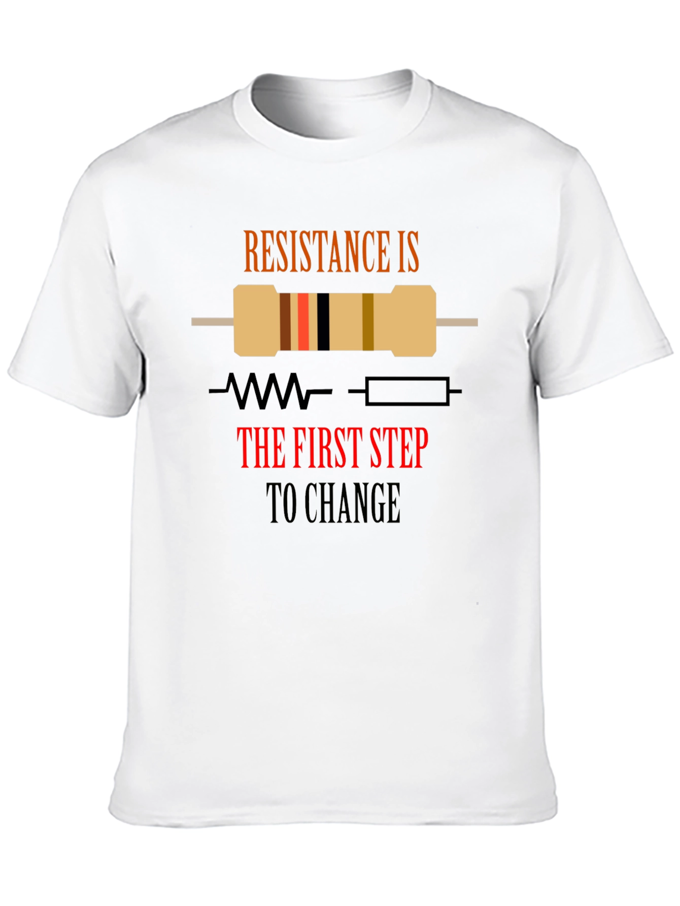 Resistance is Change Black Graphic T-Shirt
