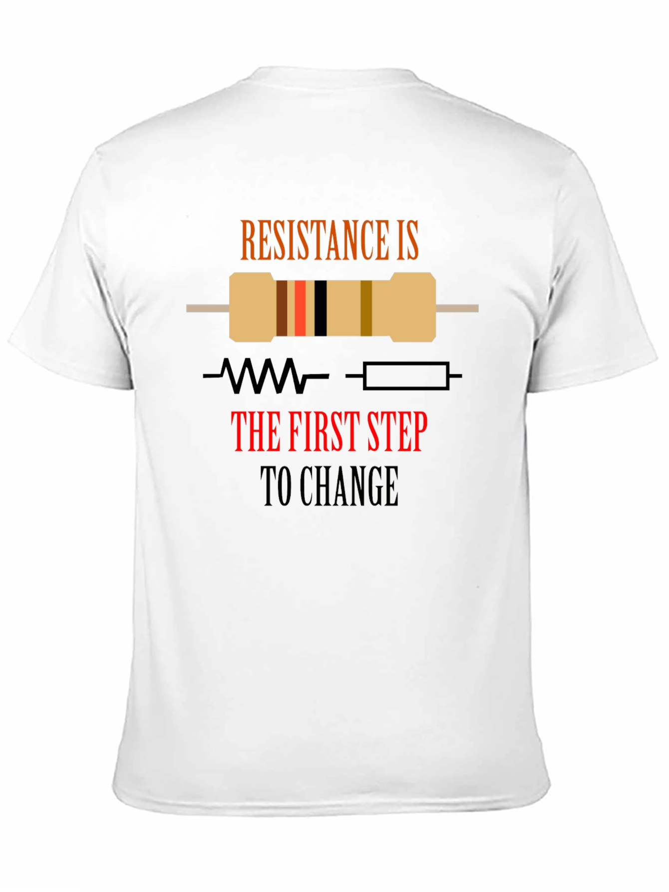 Resistance is Change Black Graphic T-Shirt
