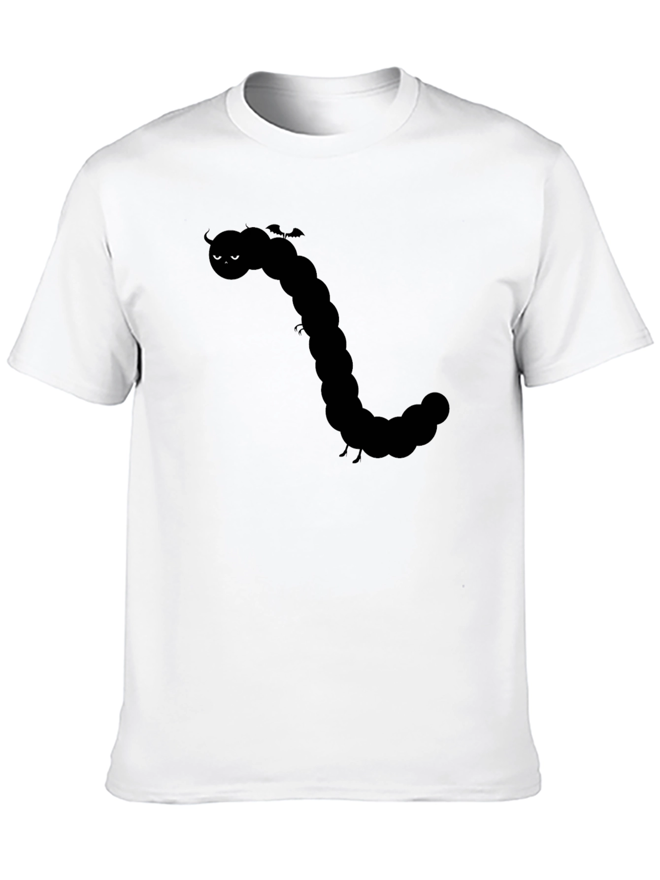 Caterpillar Graphic Tee - Black Cotton Shirt