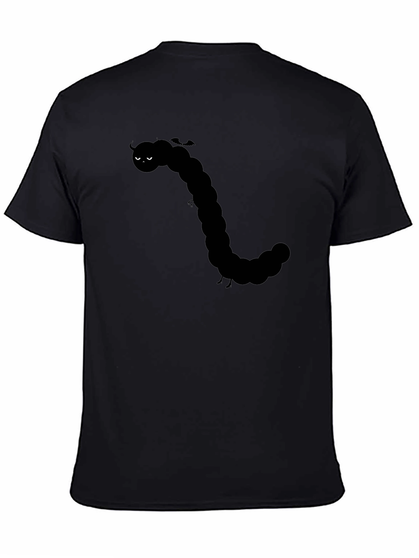 Caterpillar Graphic Tee - Black Cotton Shirt