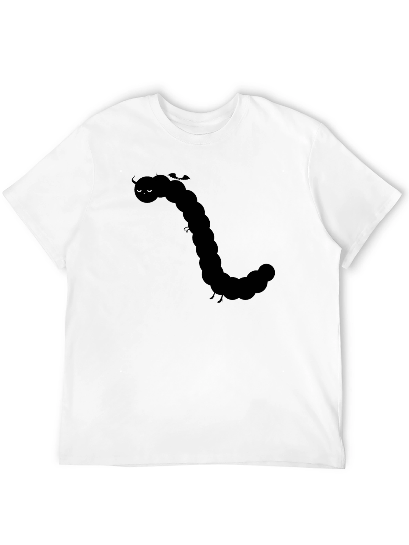 Caterpillar Graphic Tee - Black Cotton Shirt