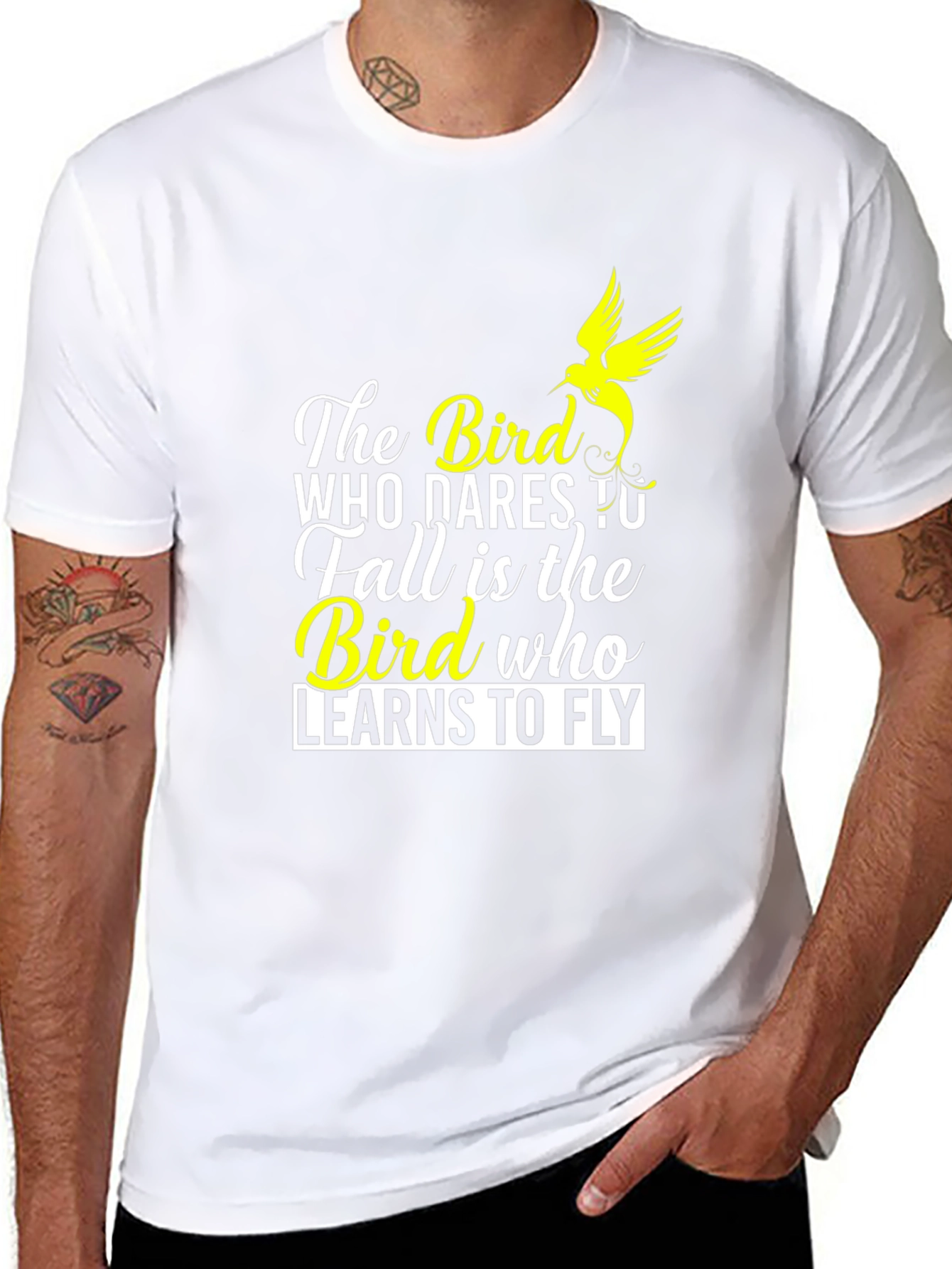 The Bird Who Dares to Fall Graphic Tee