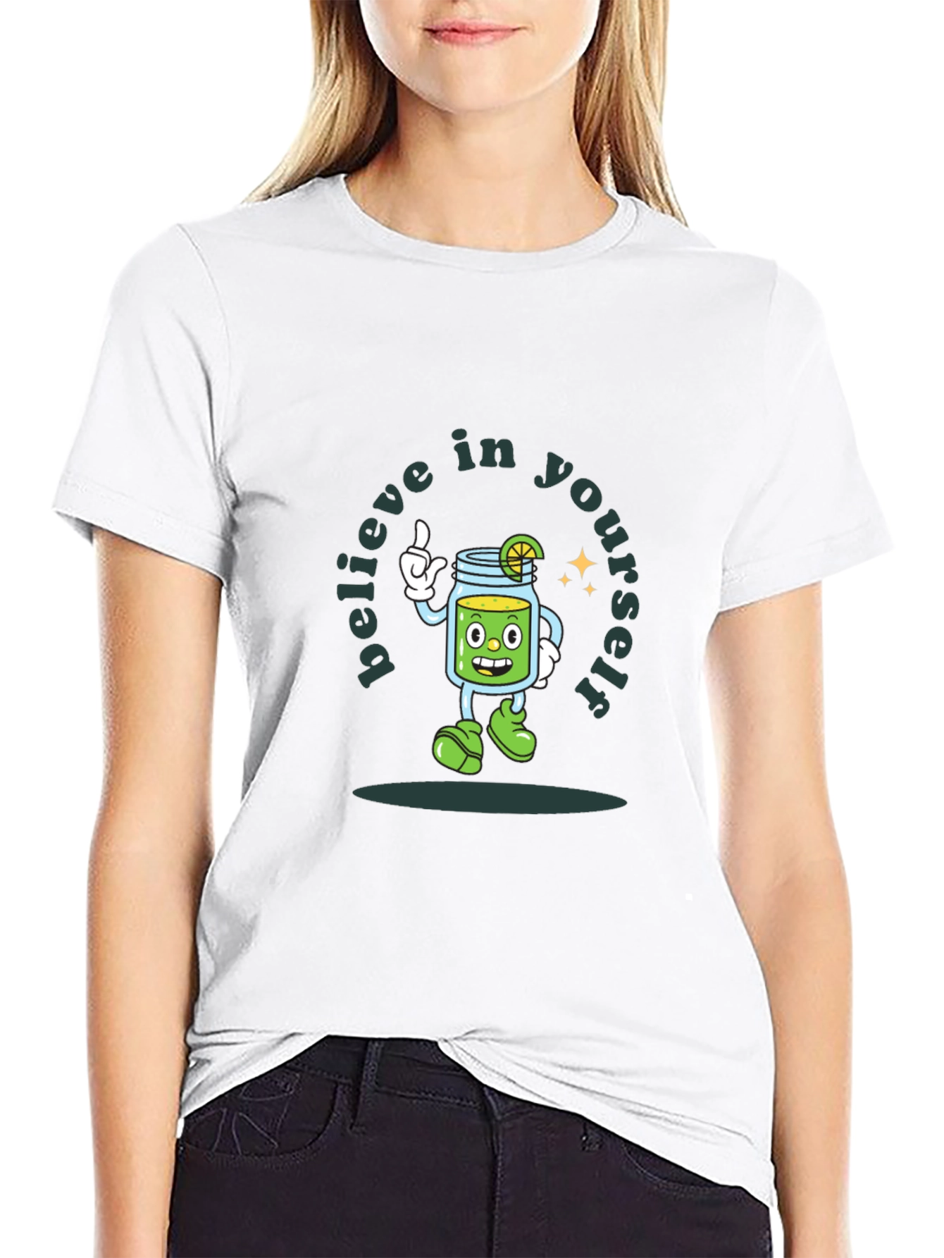Believe In Yourself T-Shirt - Cute Cartoon Design