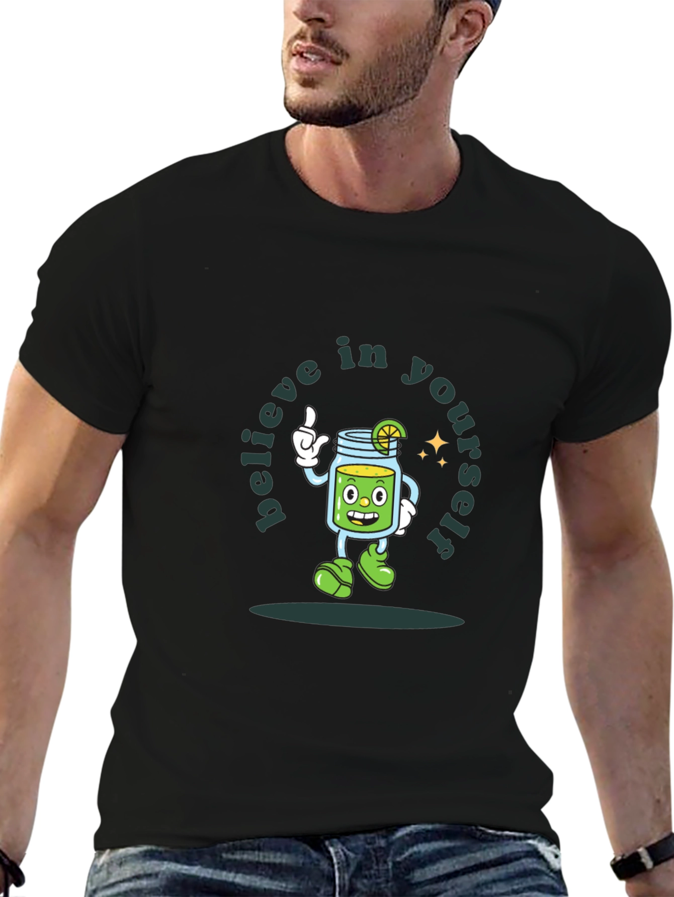 Believe In Yourself T-Shirt - Cute Cartoon Design