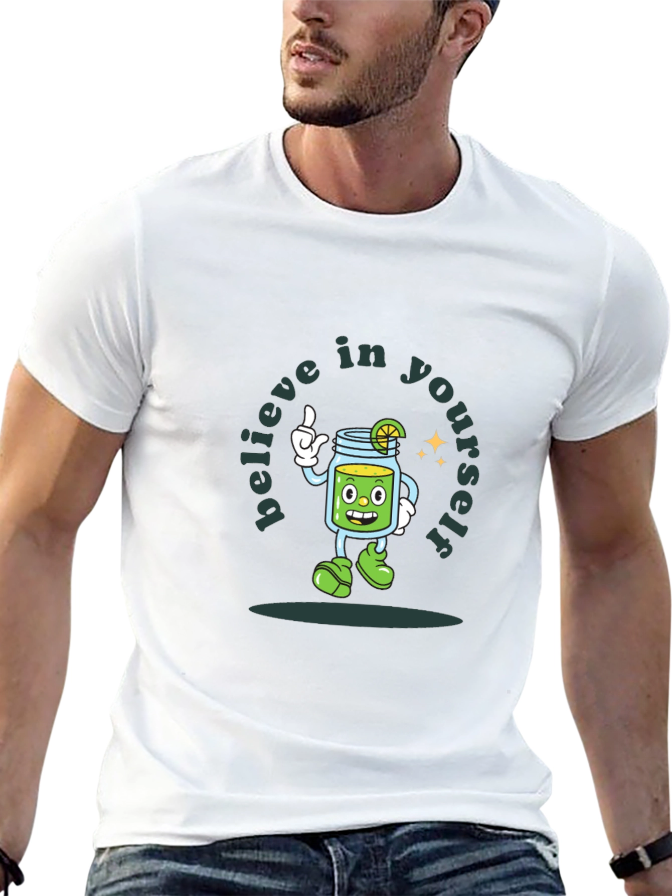 Believe In Yourself T-Shirt - Cute Cartoon Design