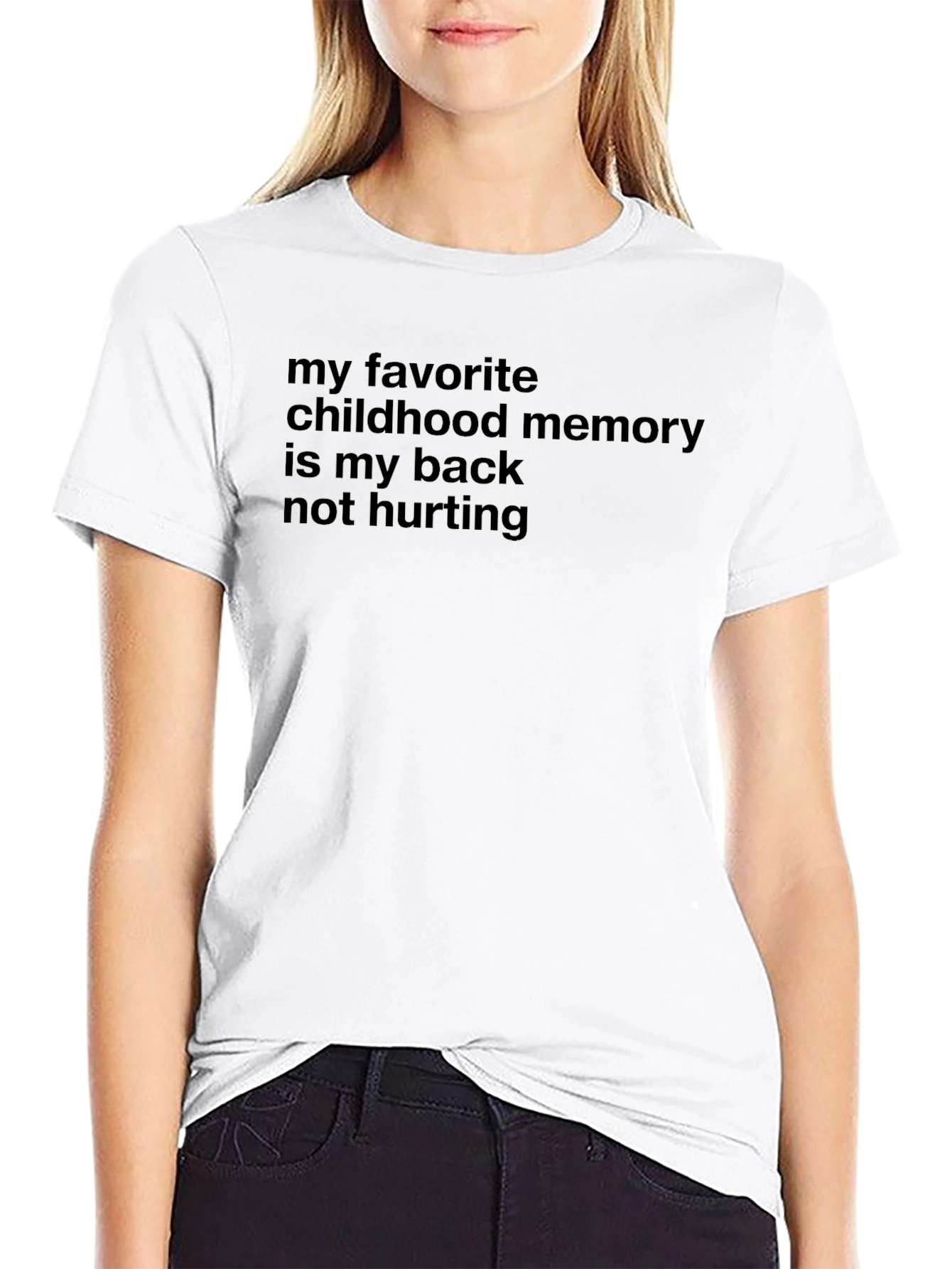 Funny Back Pain T-Shirt - Childhood Memory