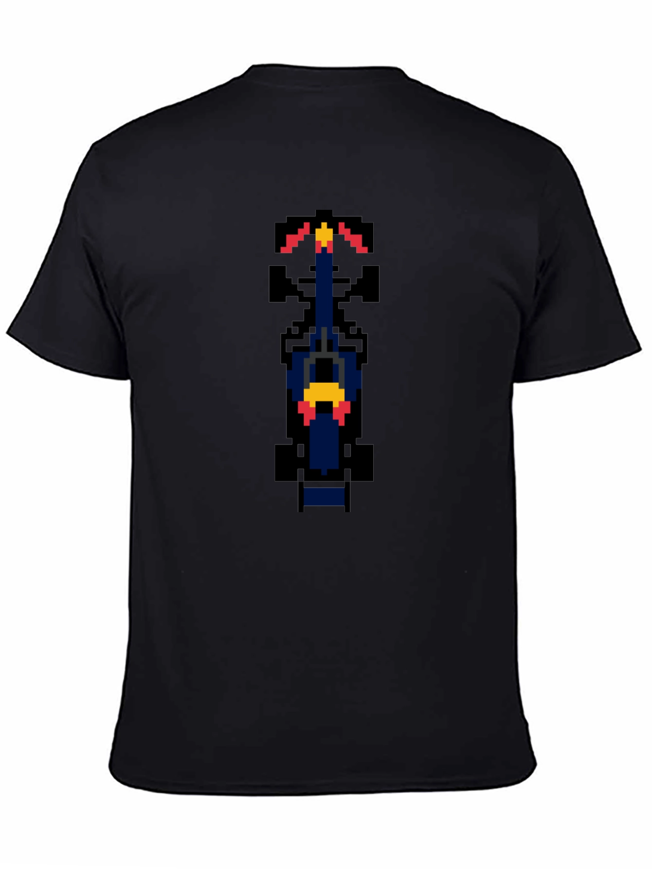 Retro Pixel Racer T-Shirt - Black