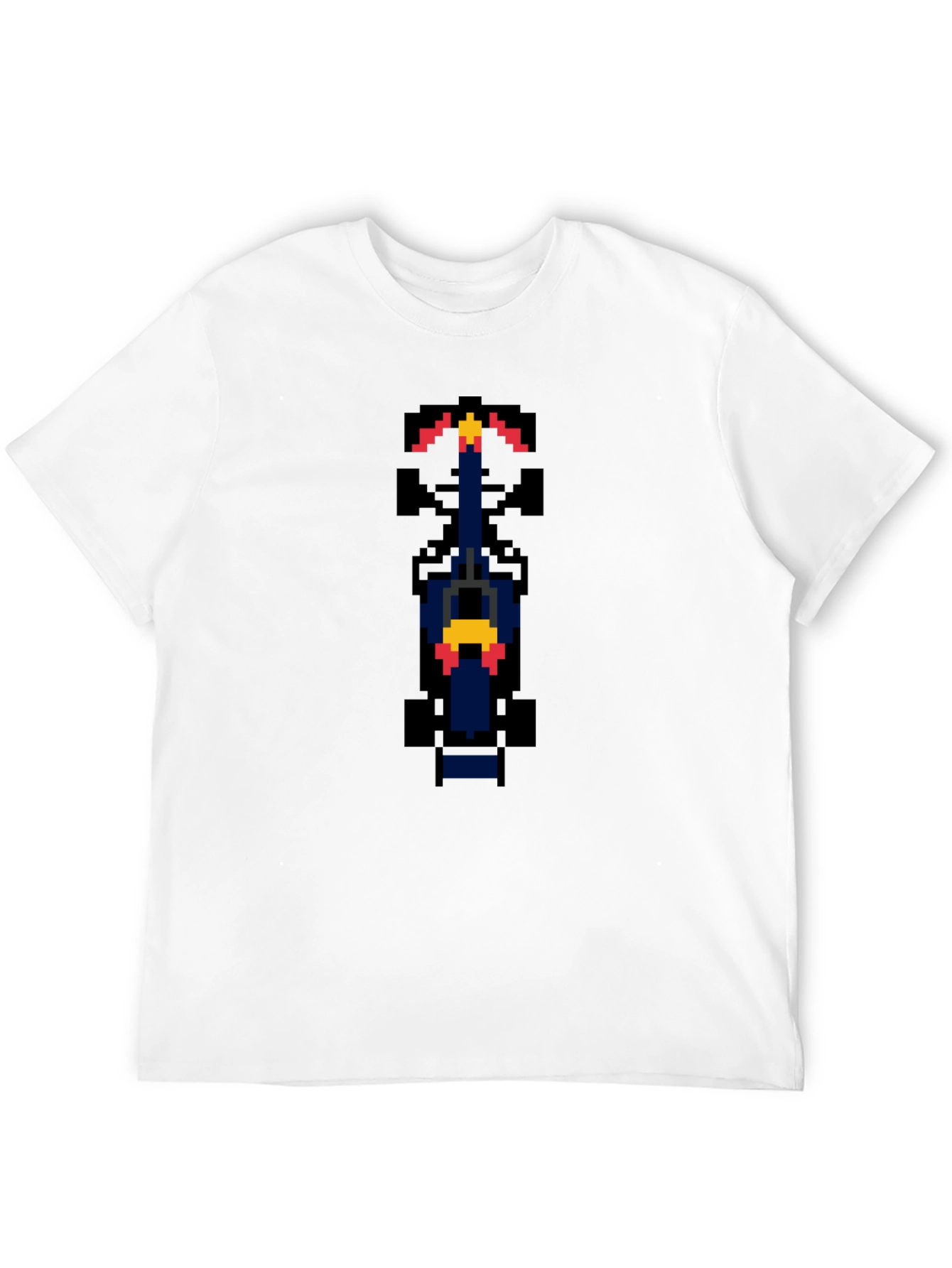 Retro Pixel Racer T-Shirt - Black