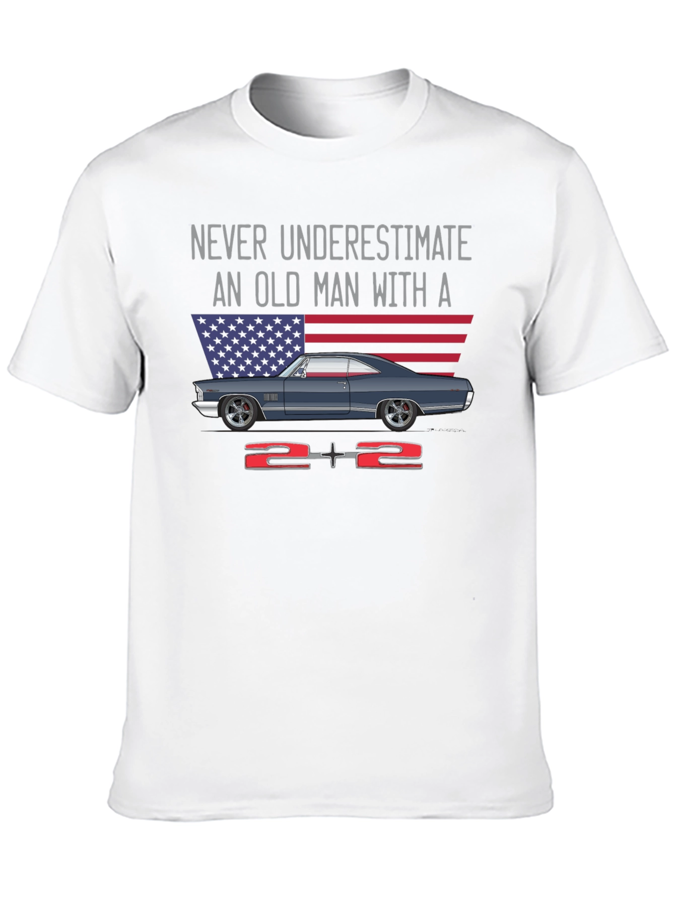 Never Underestimate Old Man Graphic Tee