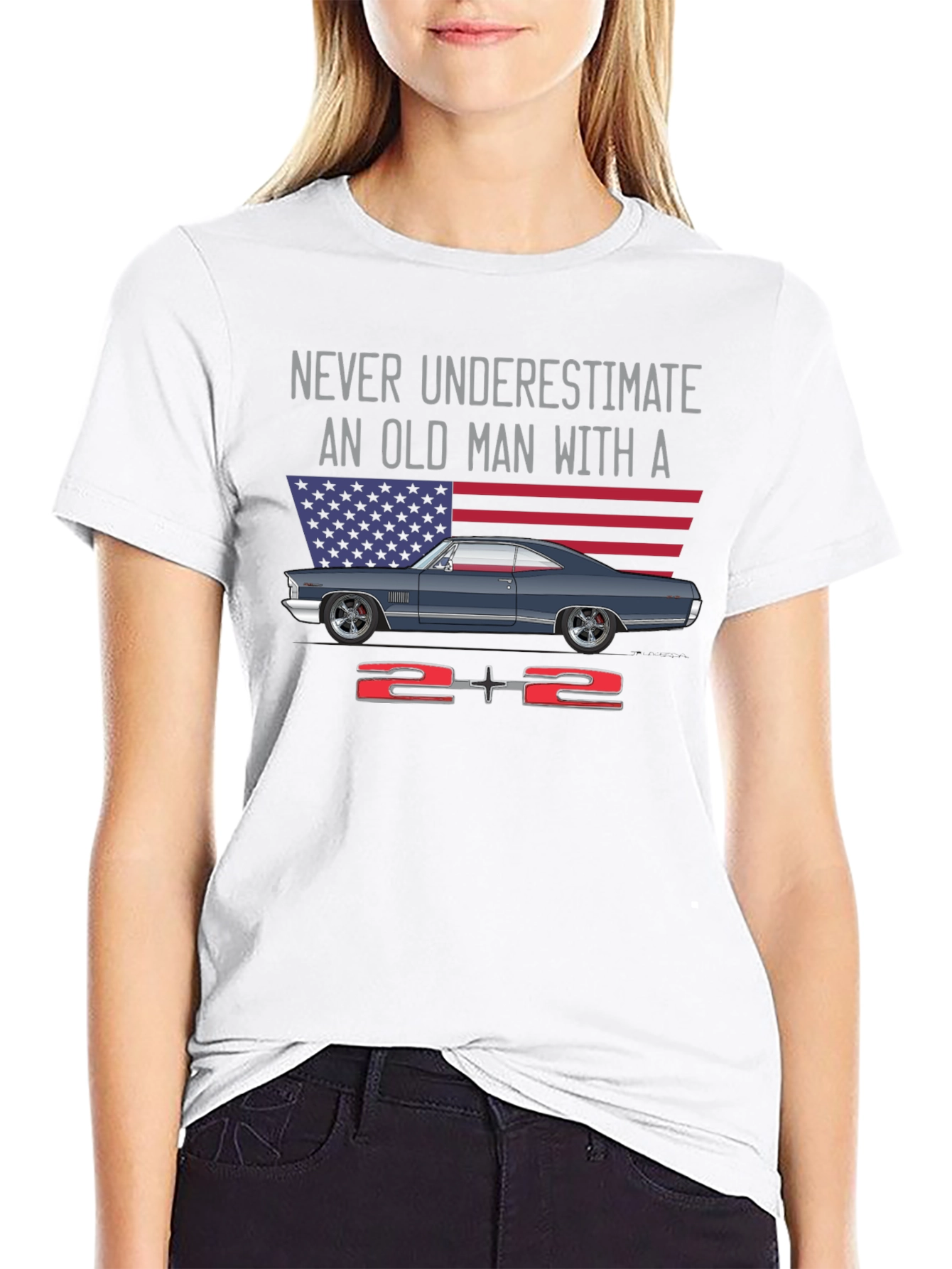 Never Underestimate Old Man Graphic Tee