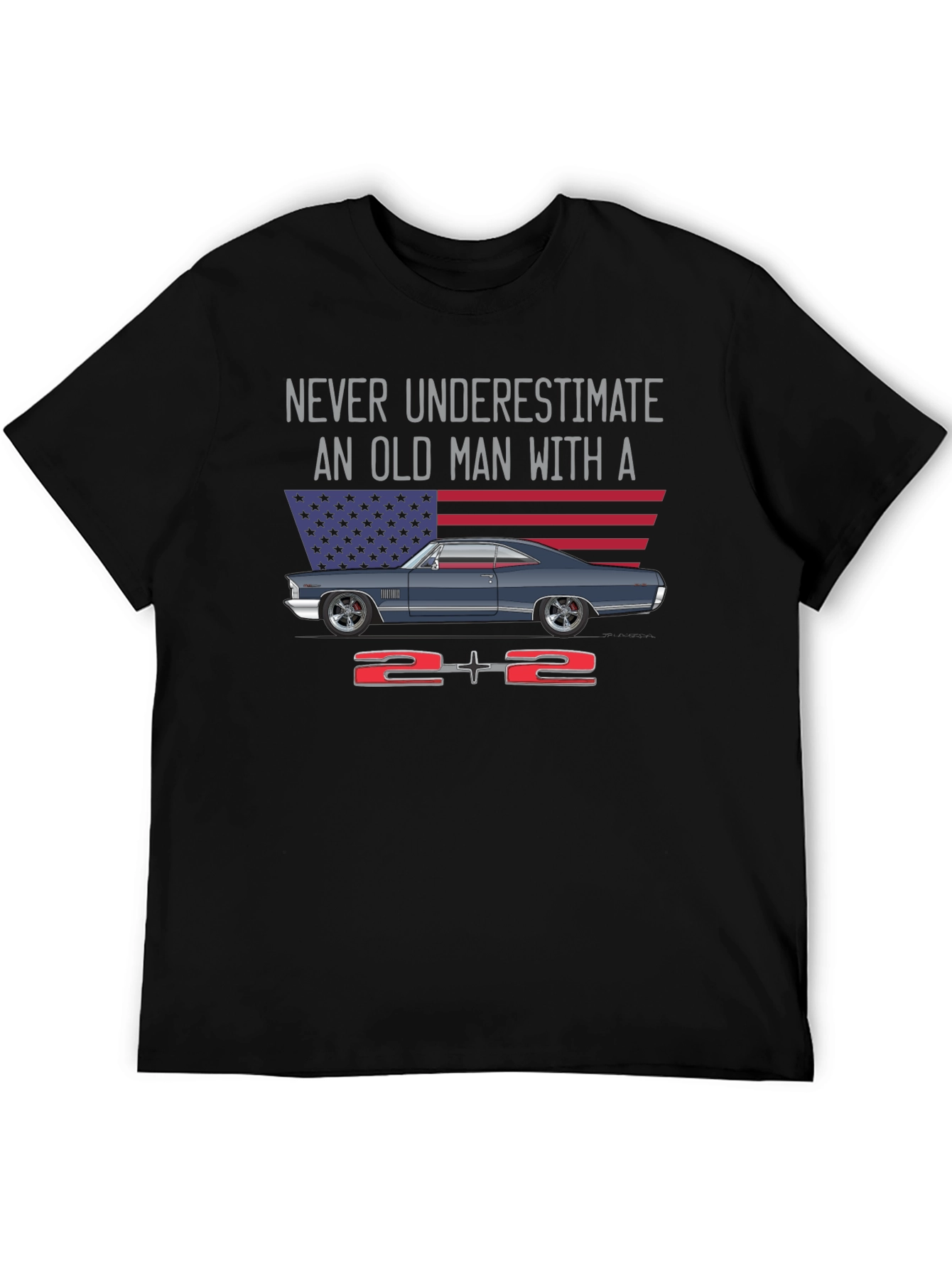 Never Underestimate Old Man Graphic Tee