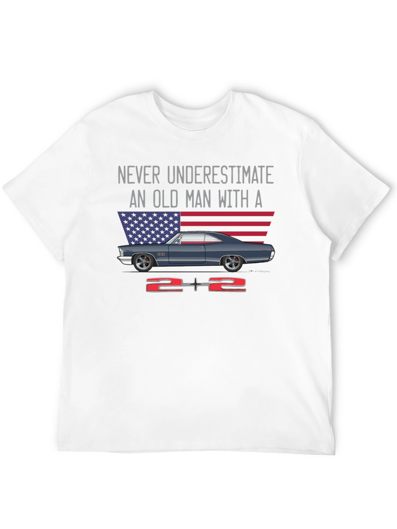 Never Underestimate Old Man Graphic Tee