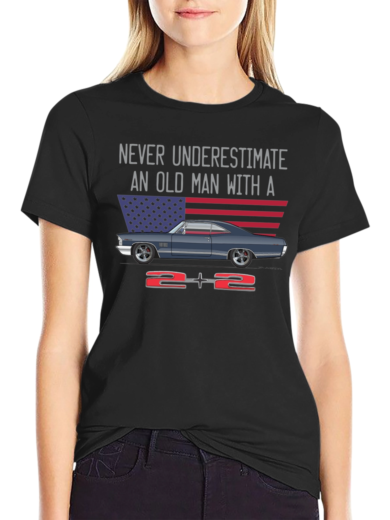 Never Underestimate Old Man Graphic Tee