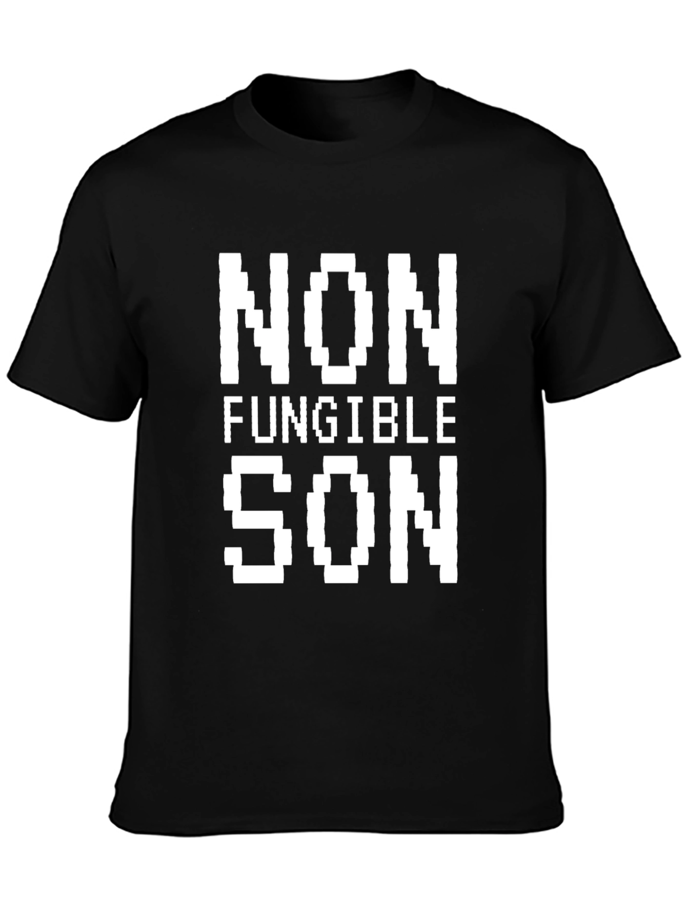 Non-Fungible Son Pixel Art T-Shirt - Black