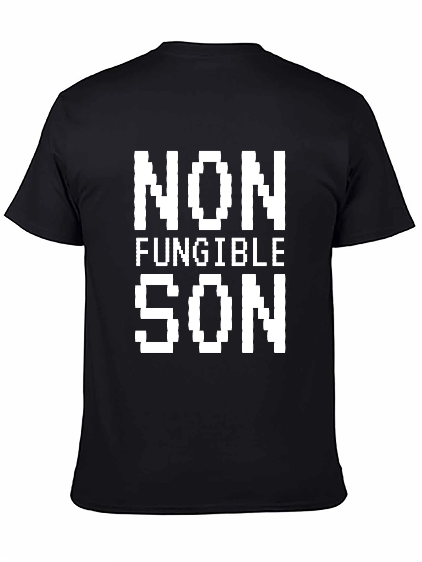 Non-Fungible Son Pixel Art T-Shirt - Black