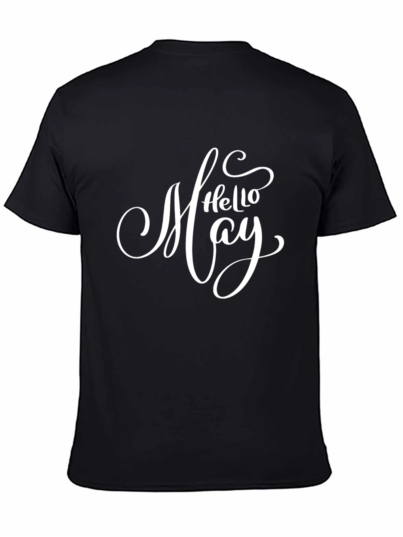 Hello May T-Shirt - Black Graphic Tee