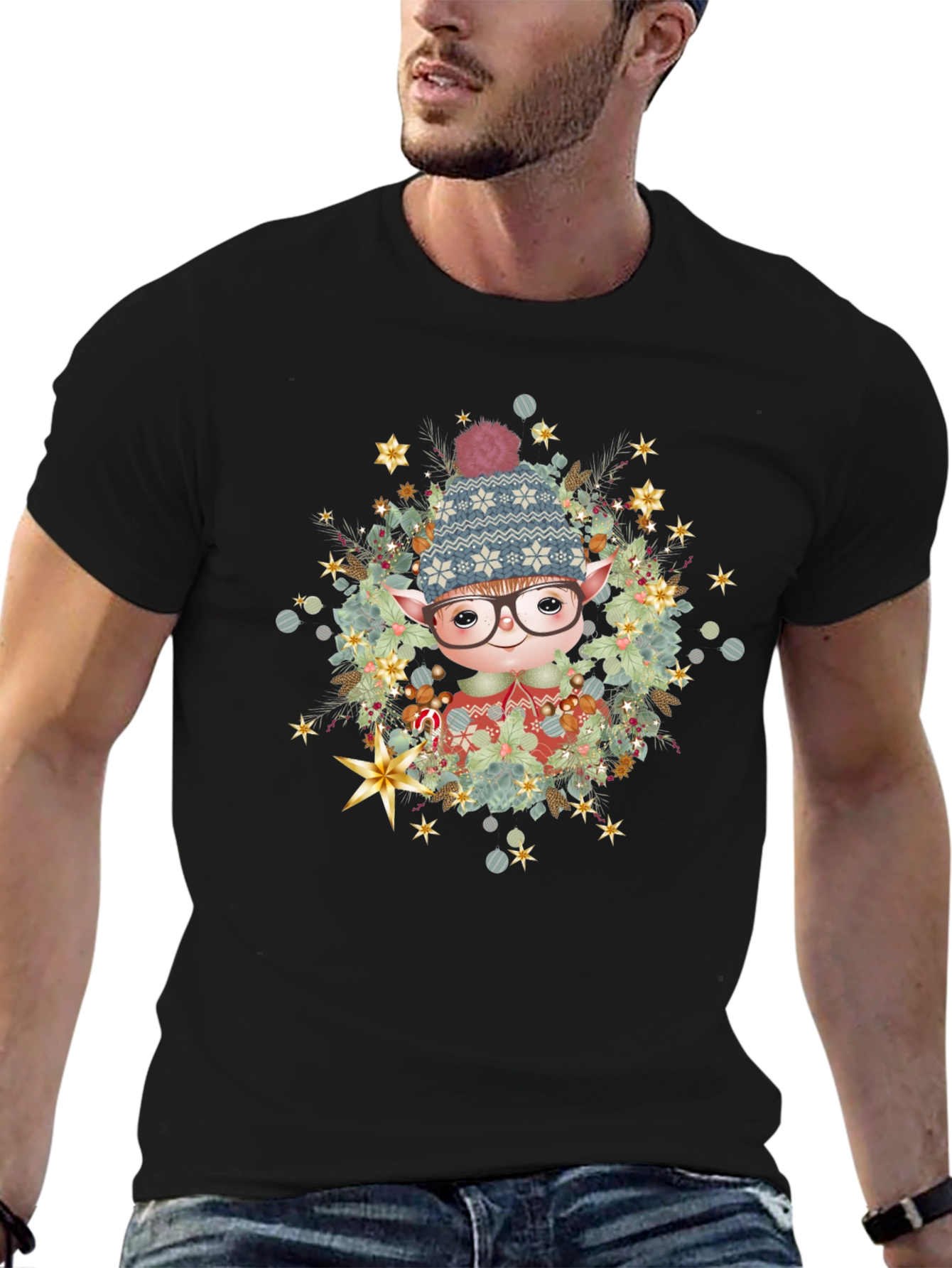 Holiday Elf T-Shirt - Festive Christmas Tee