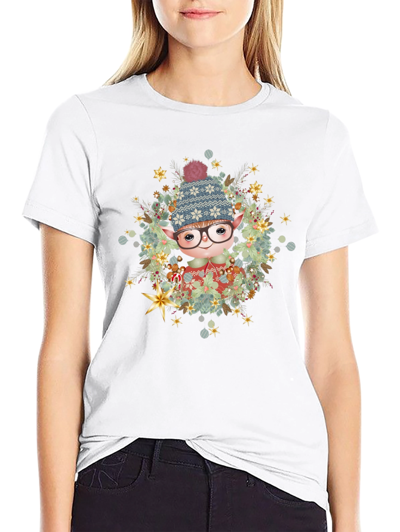 Holiday Elf T-Shirt - Festive Christmas Tee