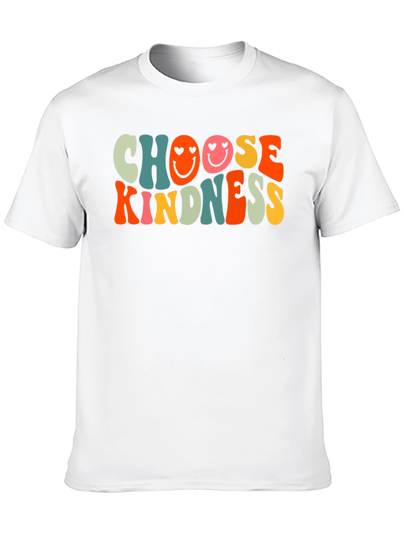 Choose Kindness Graphic Tee - Retro Smiley Face T-Shirt