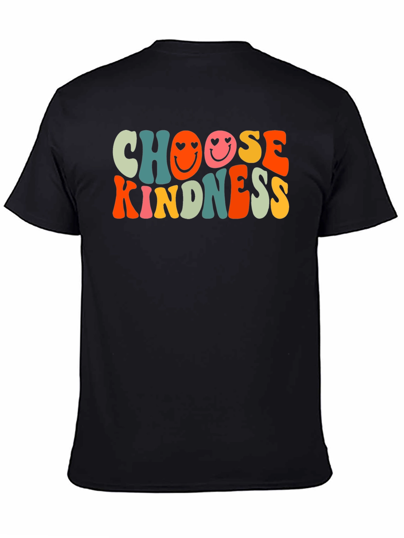 Choose Kindness Graphic Tee - Retro Smiley Face T-Shirt