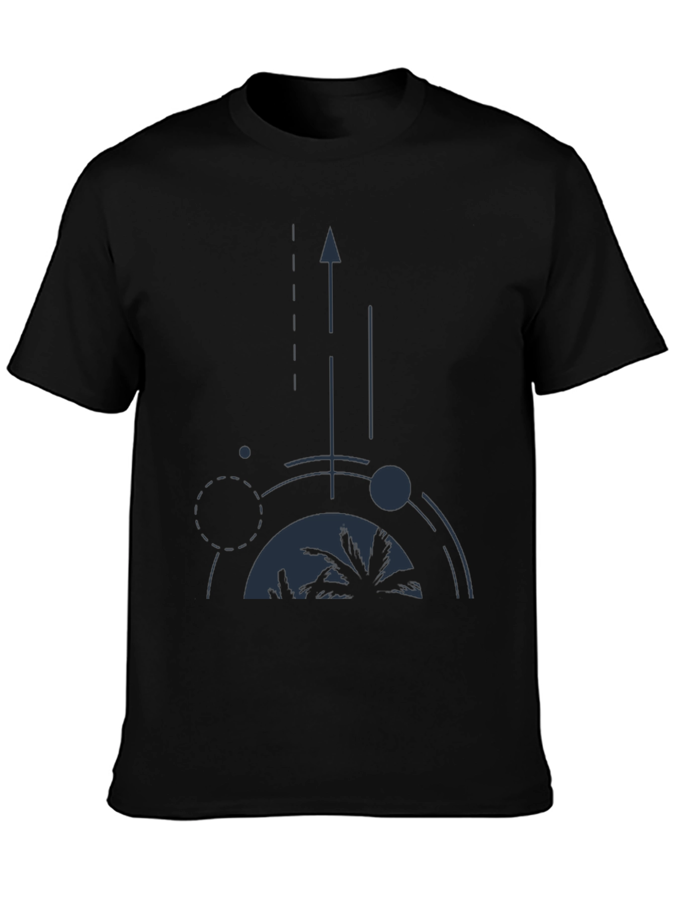 Abstract Palm Tree Graphic Tee